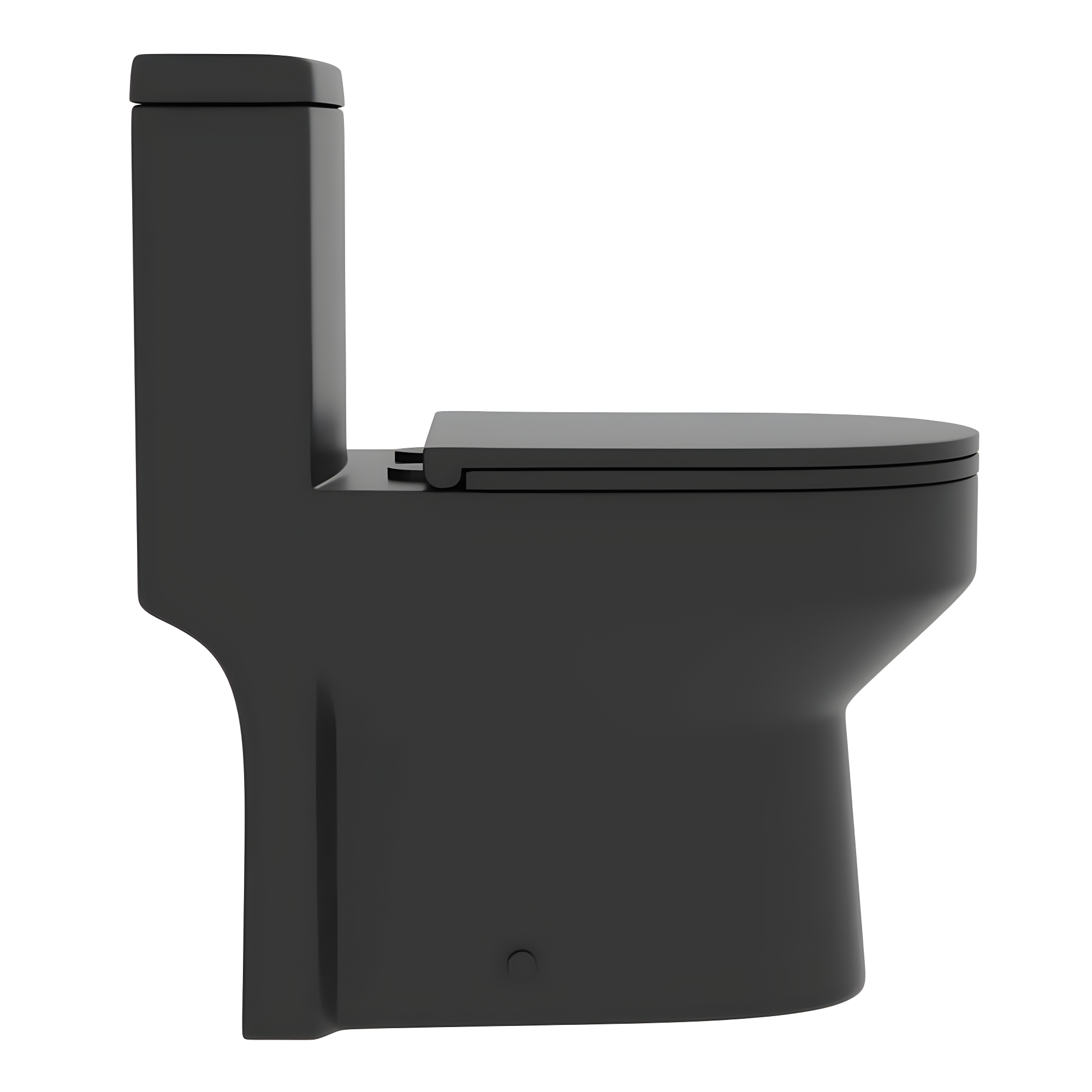 Liberty Compact Toilet, Modern One-Piece Round Toilet with Dual Flush, Easy Cleaning Fully Skirted Design(Seat Included)