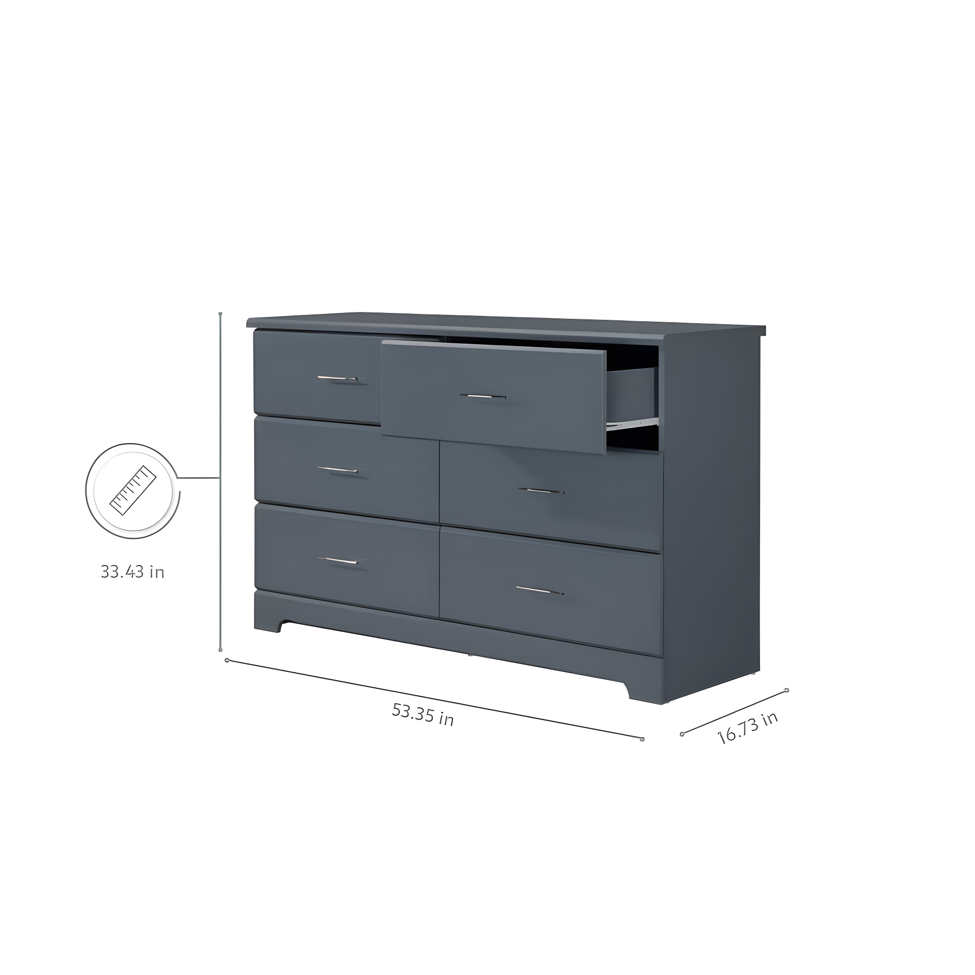 Brookside 6 Drawer Double Dresser