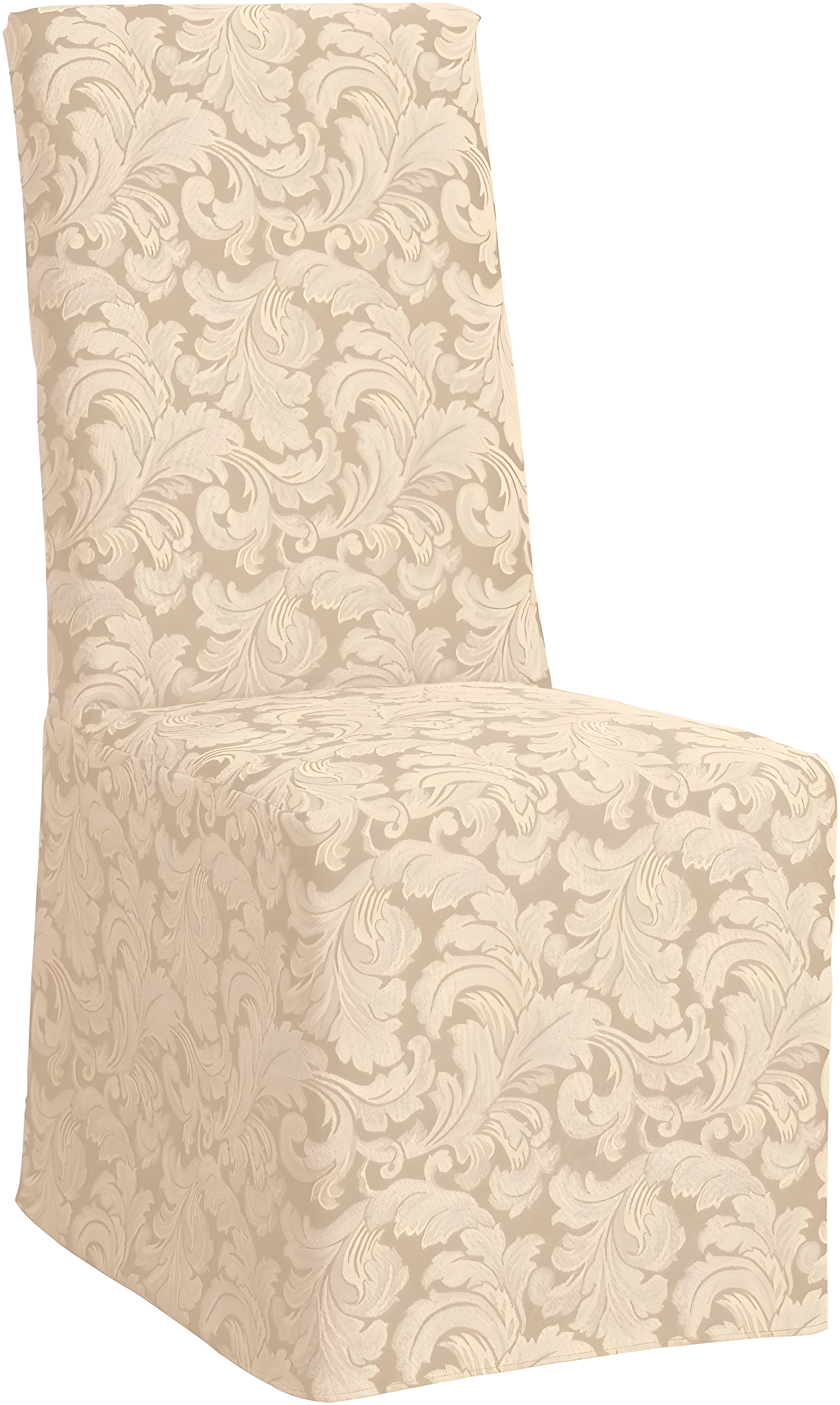 Scroll Classic Box Cushion Dining Chair Slipcover