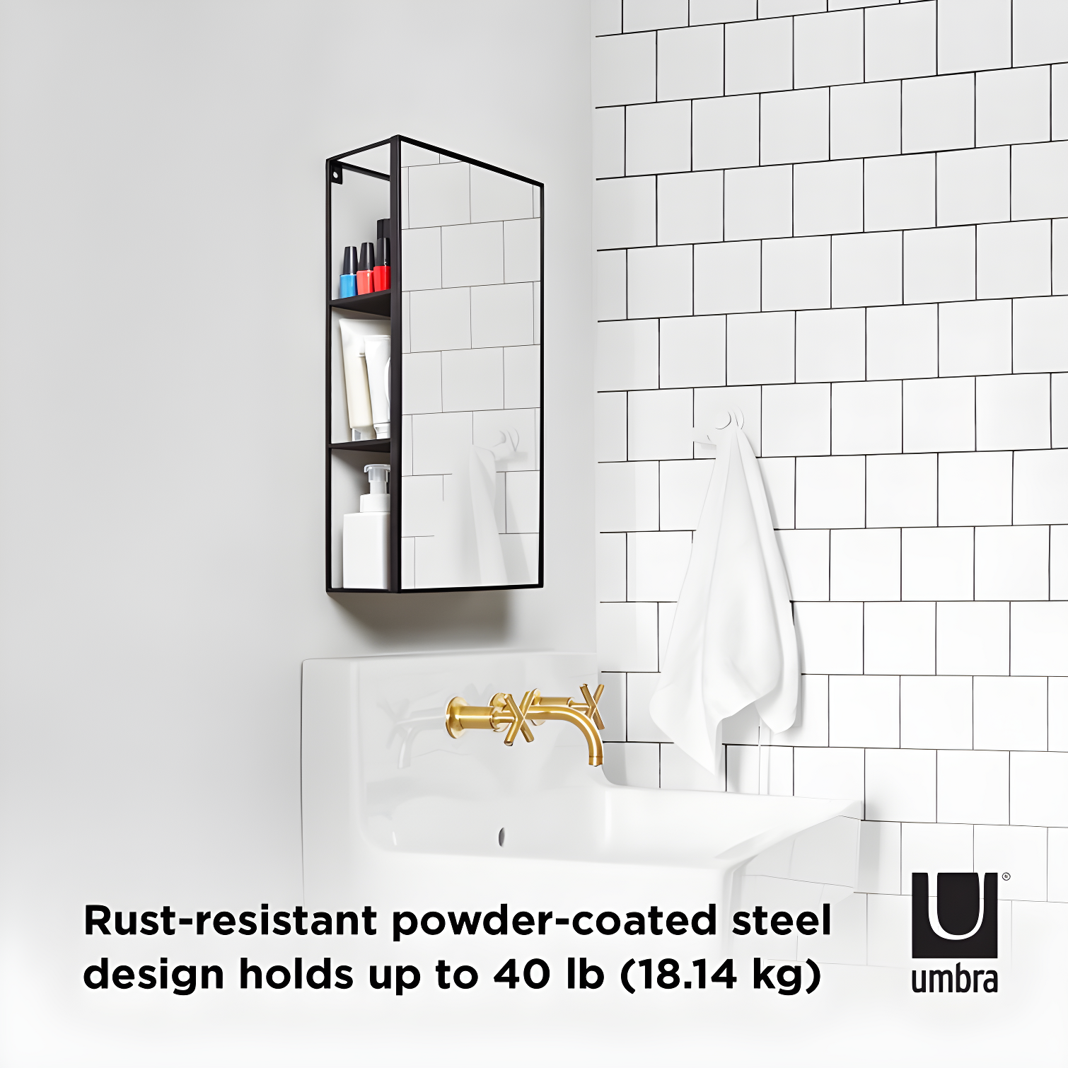 Cubiko Storage Wall Mirror