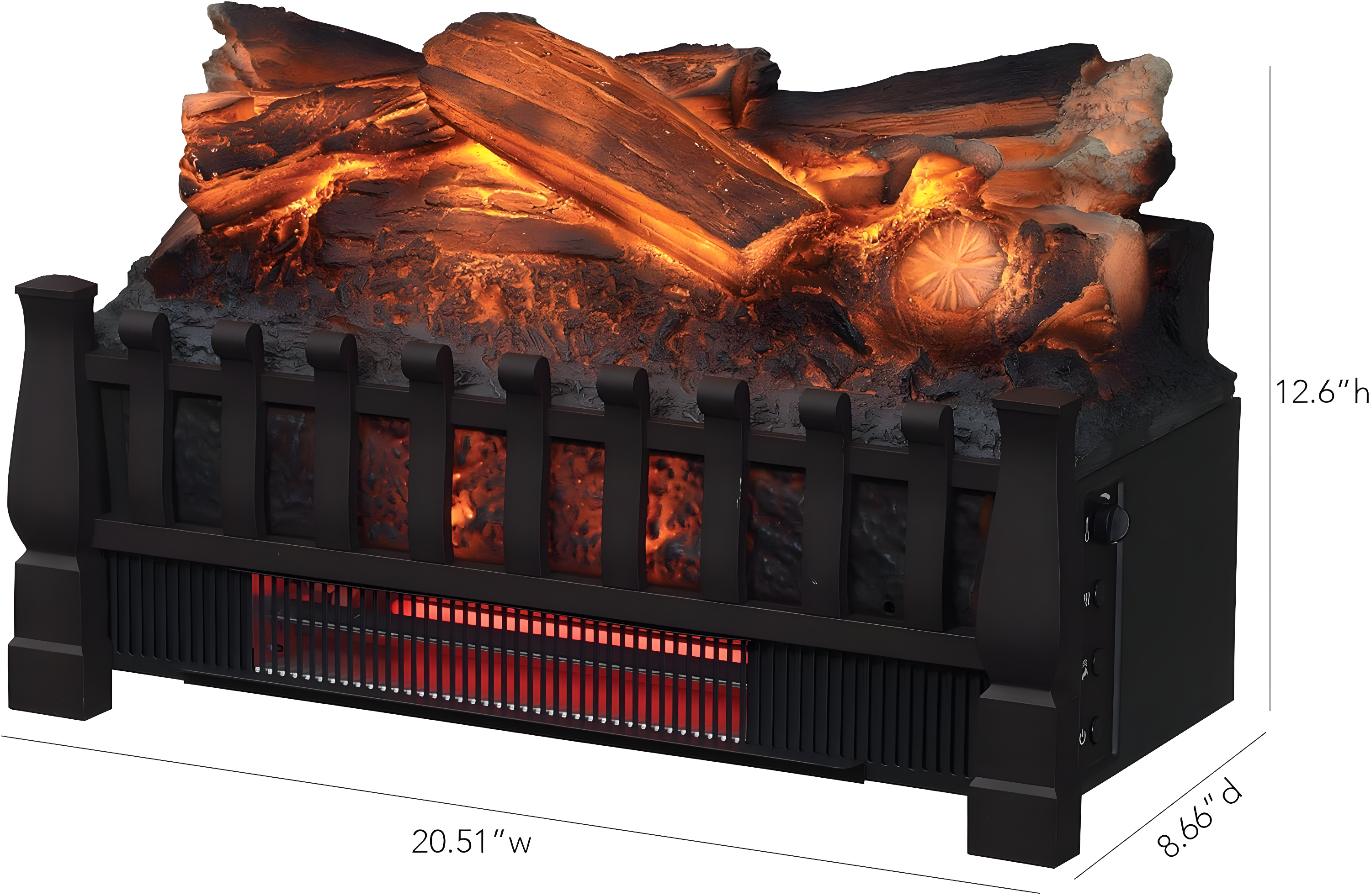 Duraflame Electric Duraflame 20-in Infrared Electric Fireplace Log Set