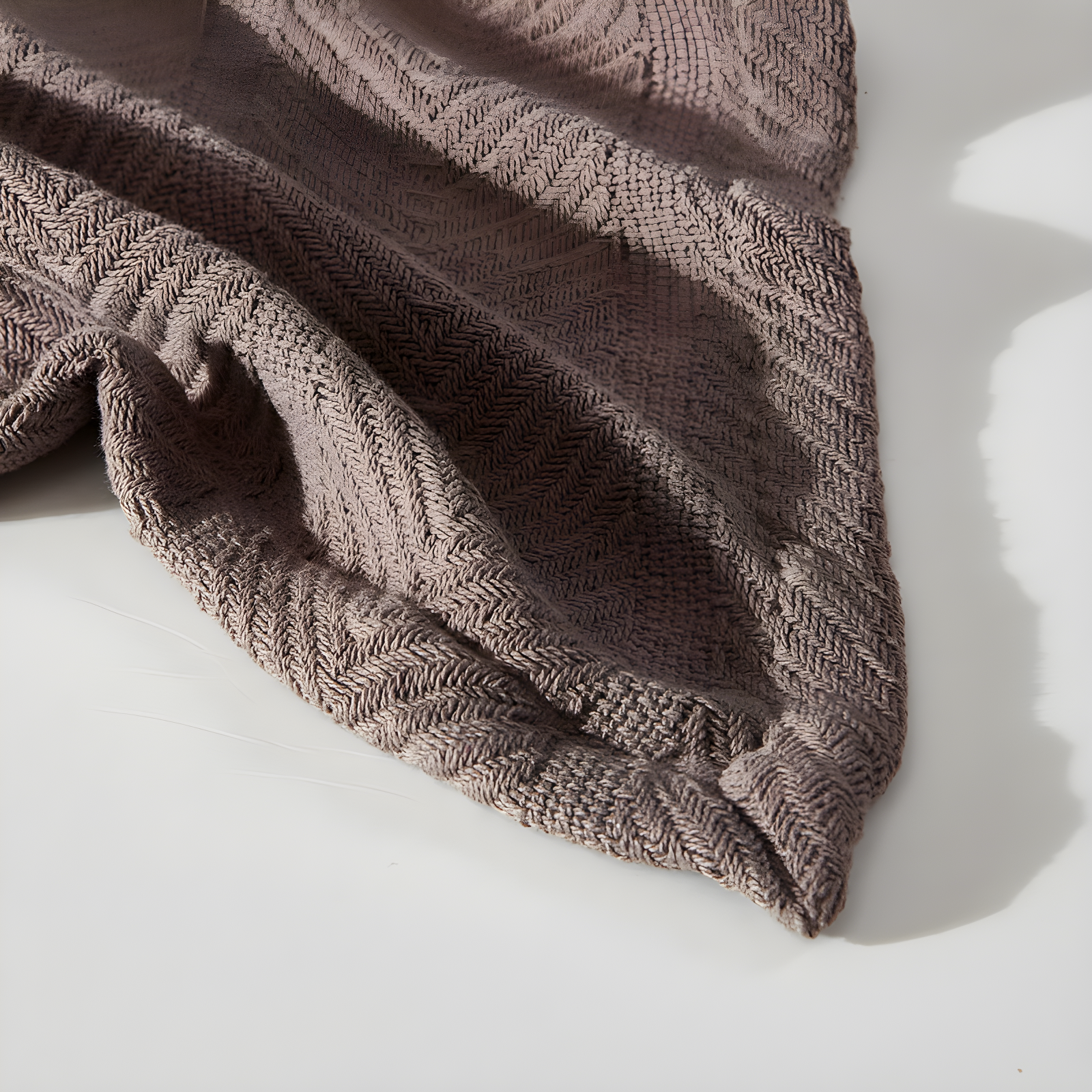 Eddie Bauer Herringbone Cotton Reversible Blanket