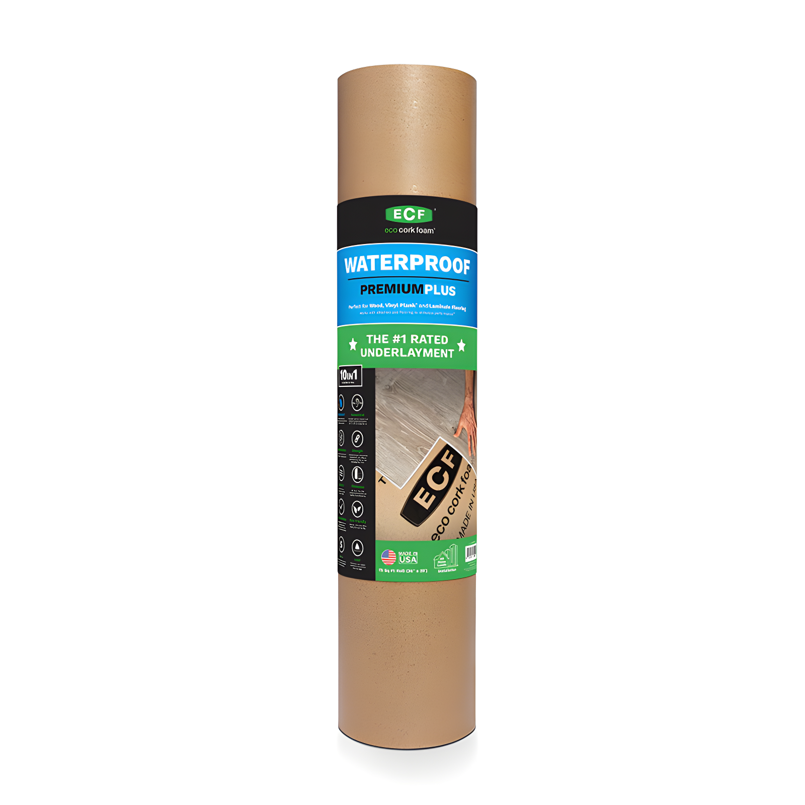 Cork Underlayment Roll (75 sq.ft./roll)