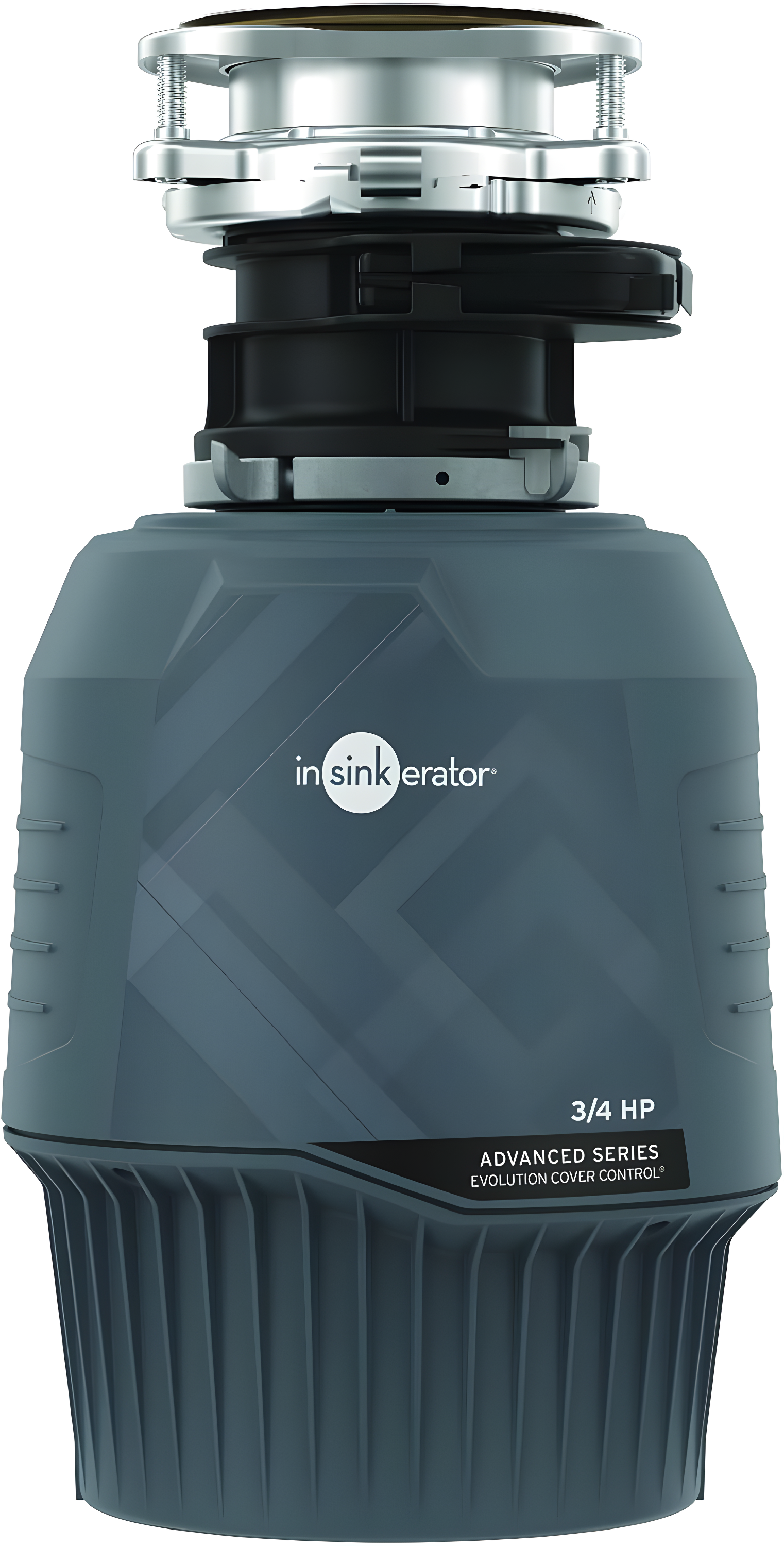 InSinkErator Evolution Cover Control 3/4 HP Garbage Disposal, Advanced Series Batch Feed Food Waste Disposer