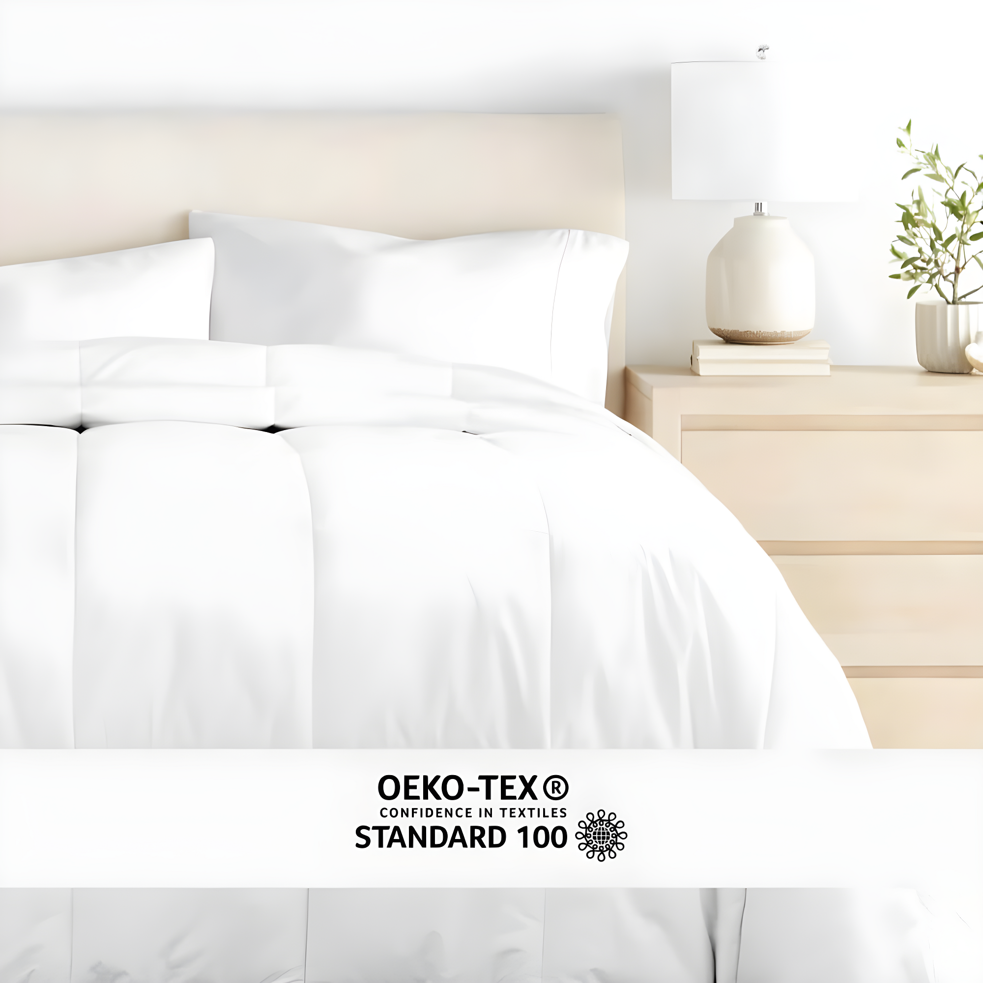 Becky Cameron 100% Cotton Down Alternative Comforter/Duvet Insert - Vintage Washed and Brushed Cotton Shell