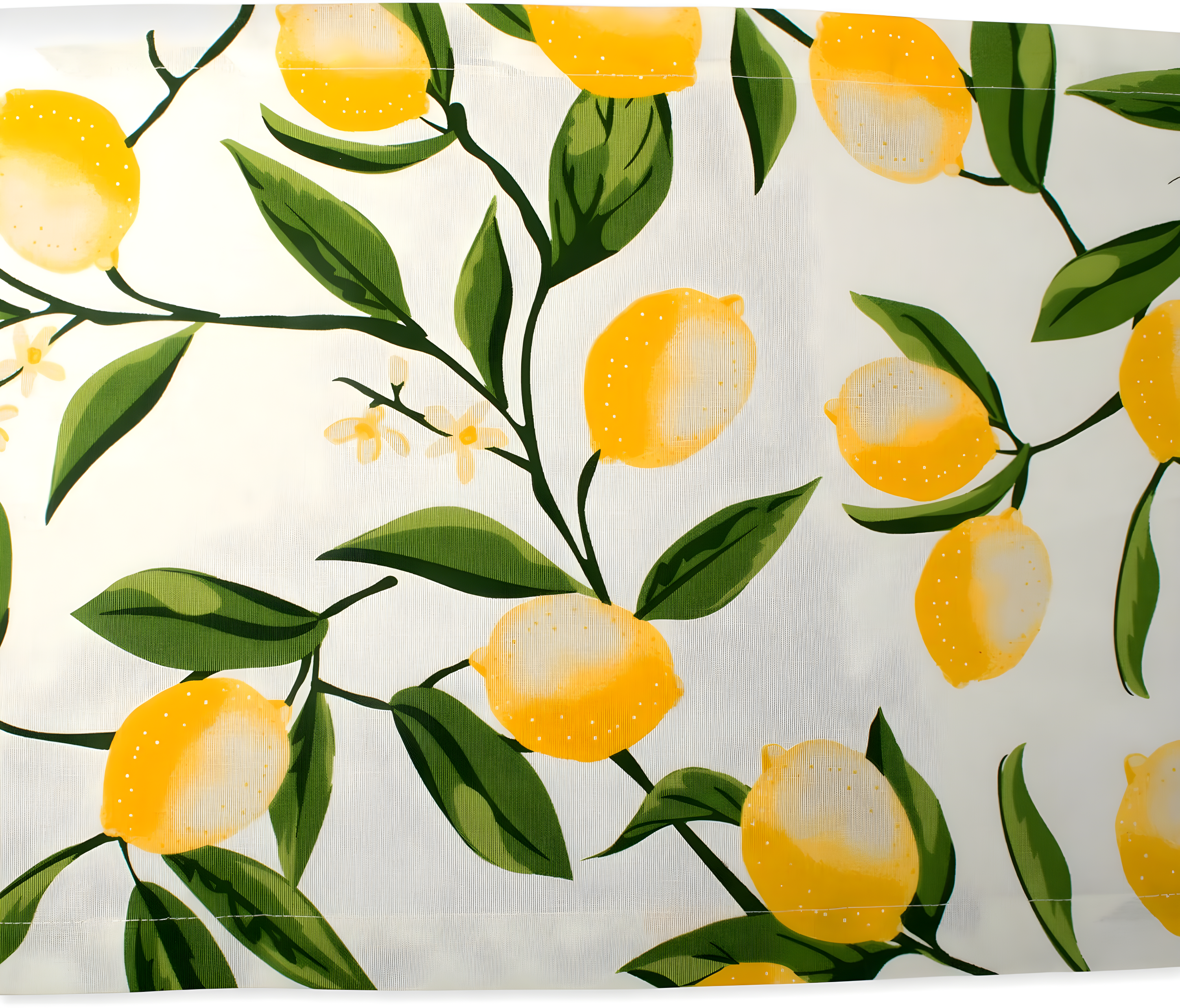 Design Imports Lemon Bliss Print Outdoor Table Runner 14X108 Inches