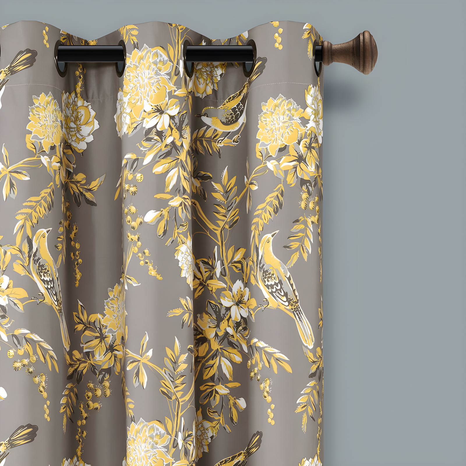 Lush Decor Foreston Floral Max Blackout Thermal Curtain Panels (Set of 2)
