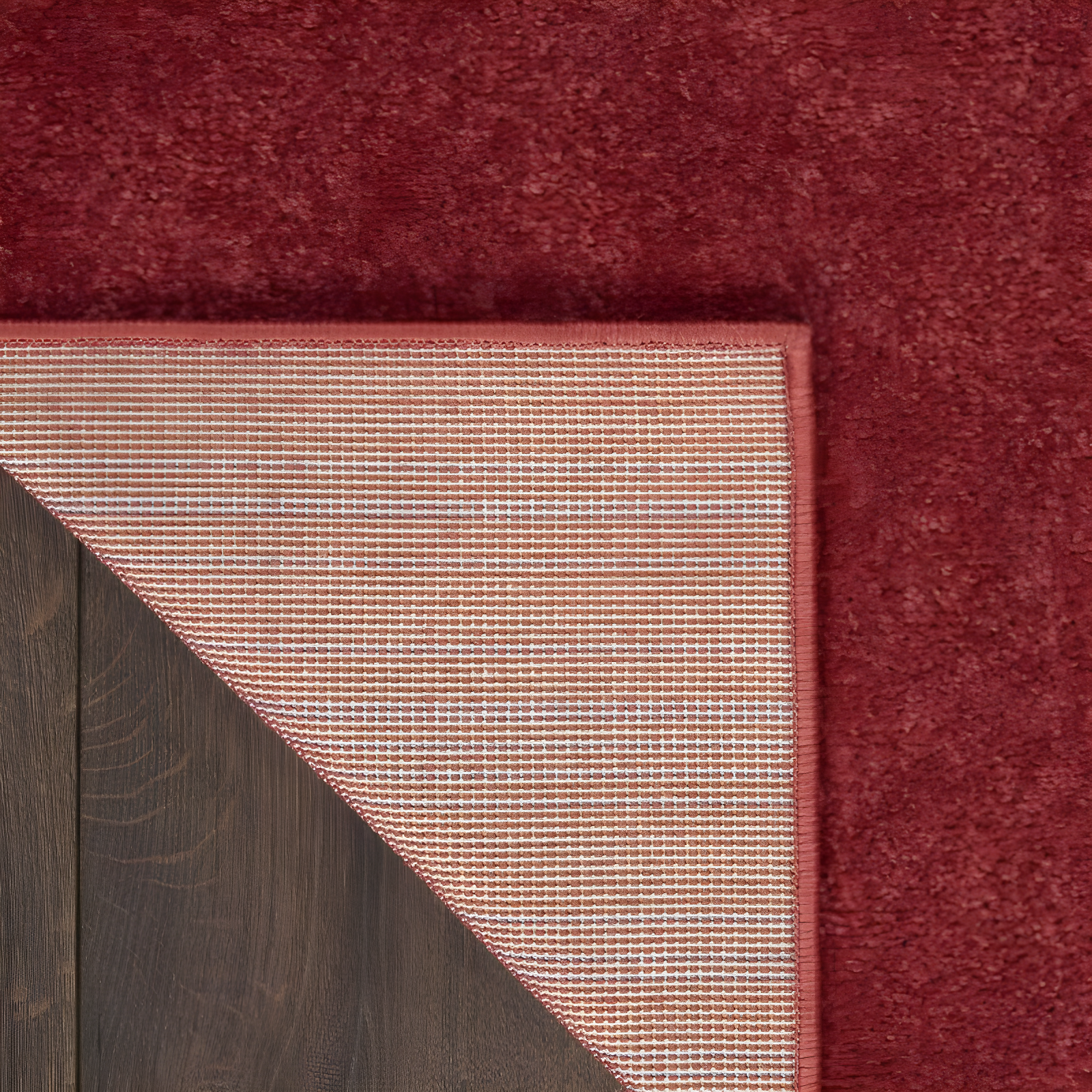 Nourison Essentials Easy Care Indoor Outdoor Area Rug - Brick Red 5' x Square