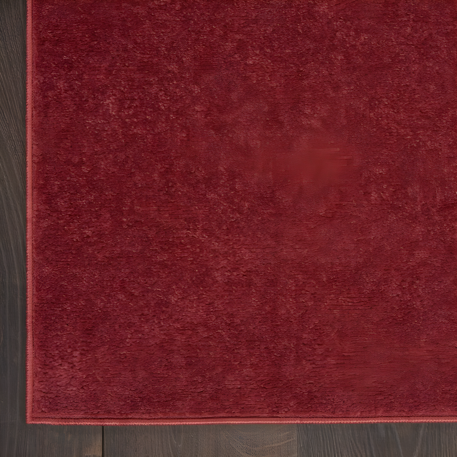 Nourison Essentials Easy Care Indoor Outdoor Area Rug - Brick Red 5' x Square