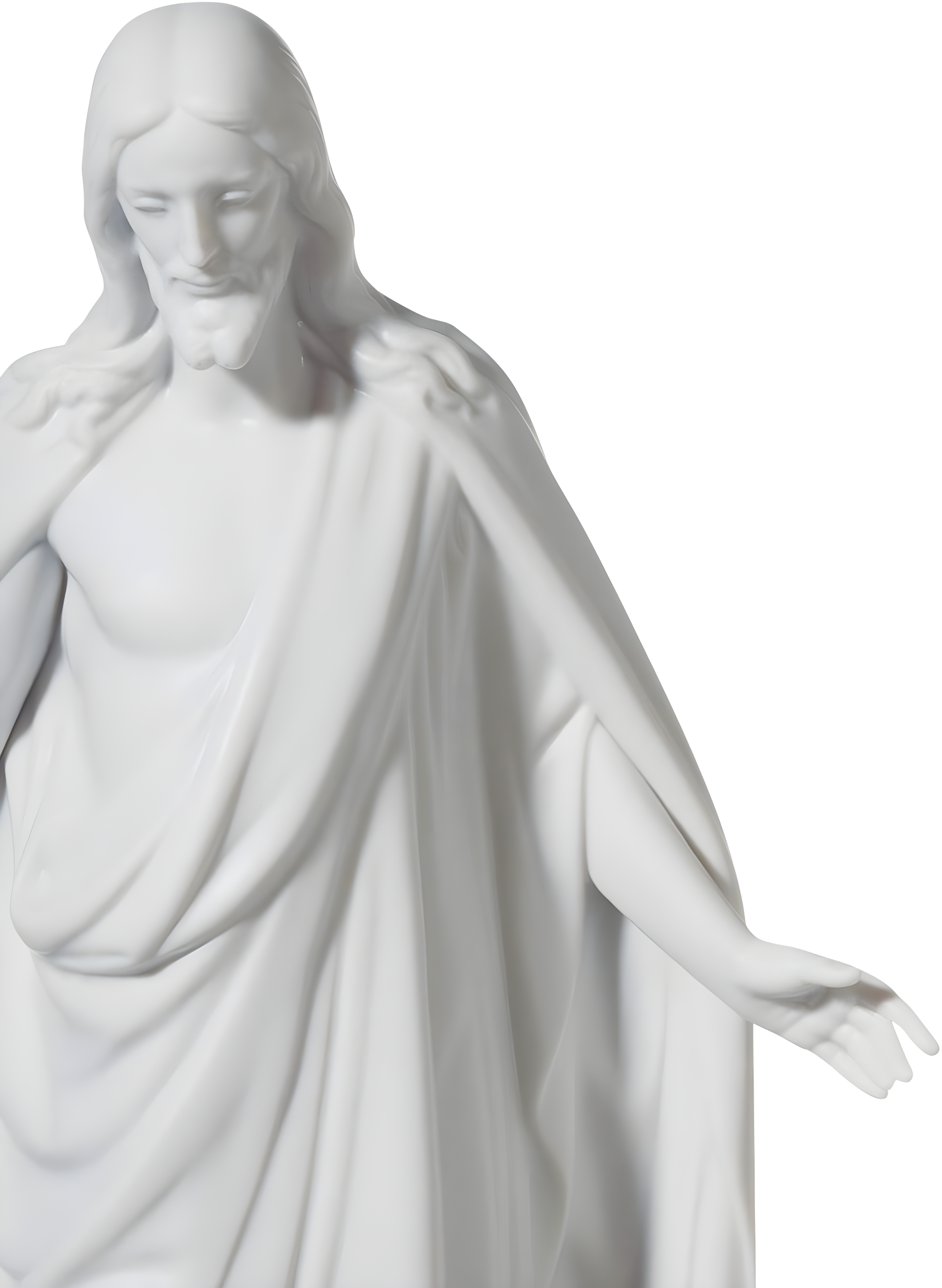 Lladro Christ Figurine. Left