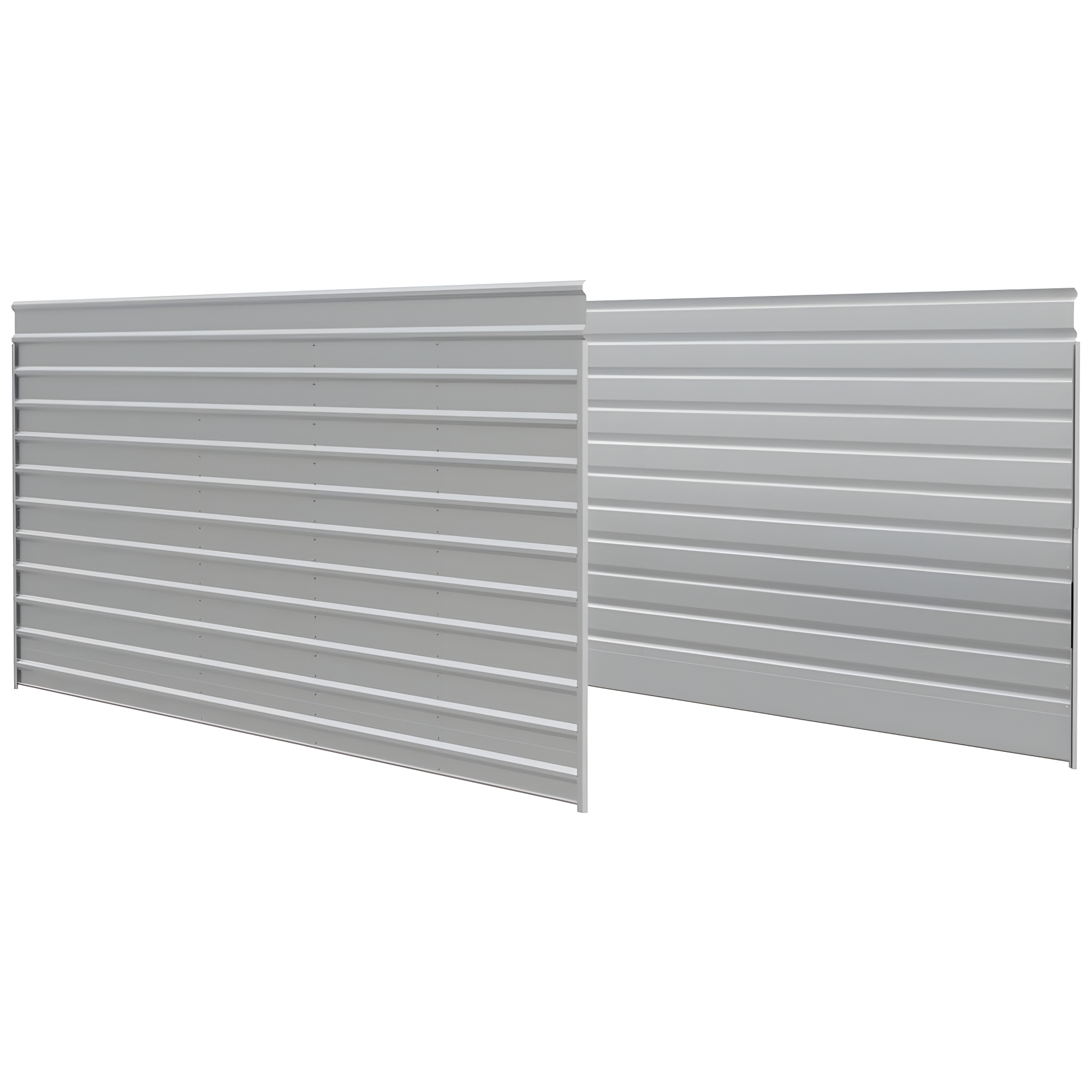 Arrow 9 x 24 ft Charcoal Two Sided Steel Carport Enclosure