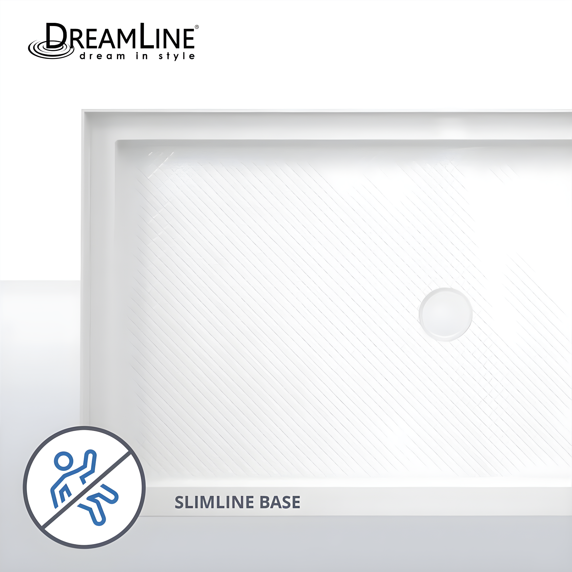 SlimLine 60" x 30" Single Threshold Shower Base
