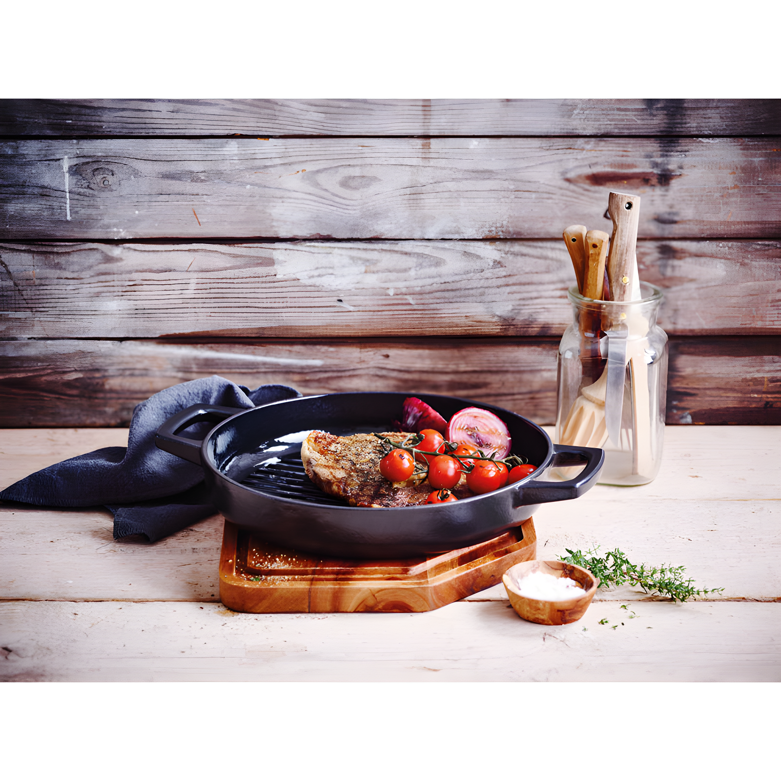 Alva Alva Nori 11" Premium Enameled Cast Iron Grill Pan