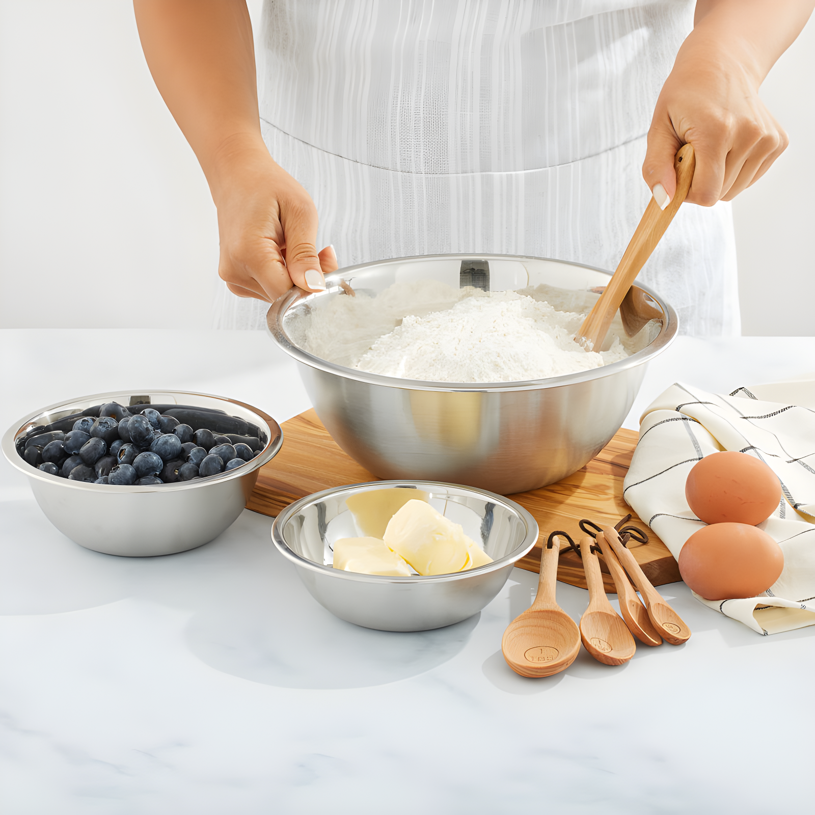 JoyJolt Joyjolt Stainless Steel Mixing Bowl, Set Of 6