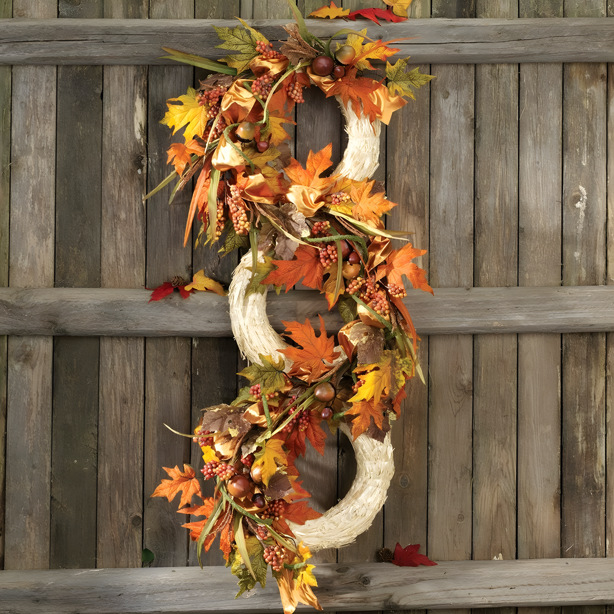 Natural Straw 18-Inch Outdoor Floral Wreath Form