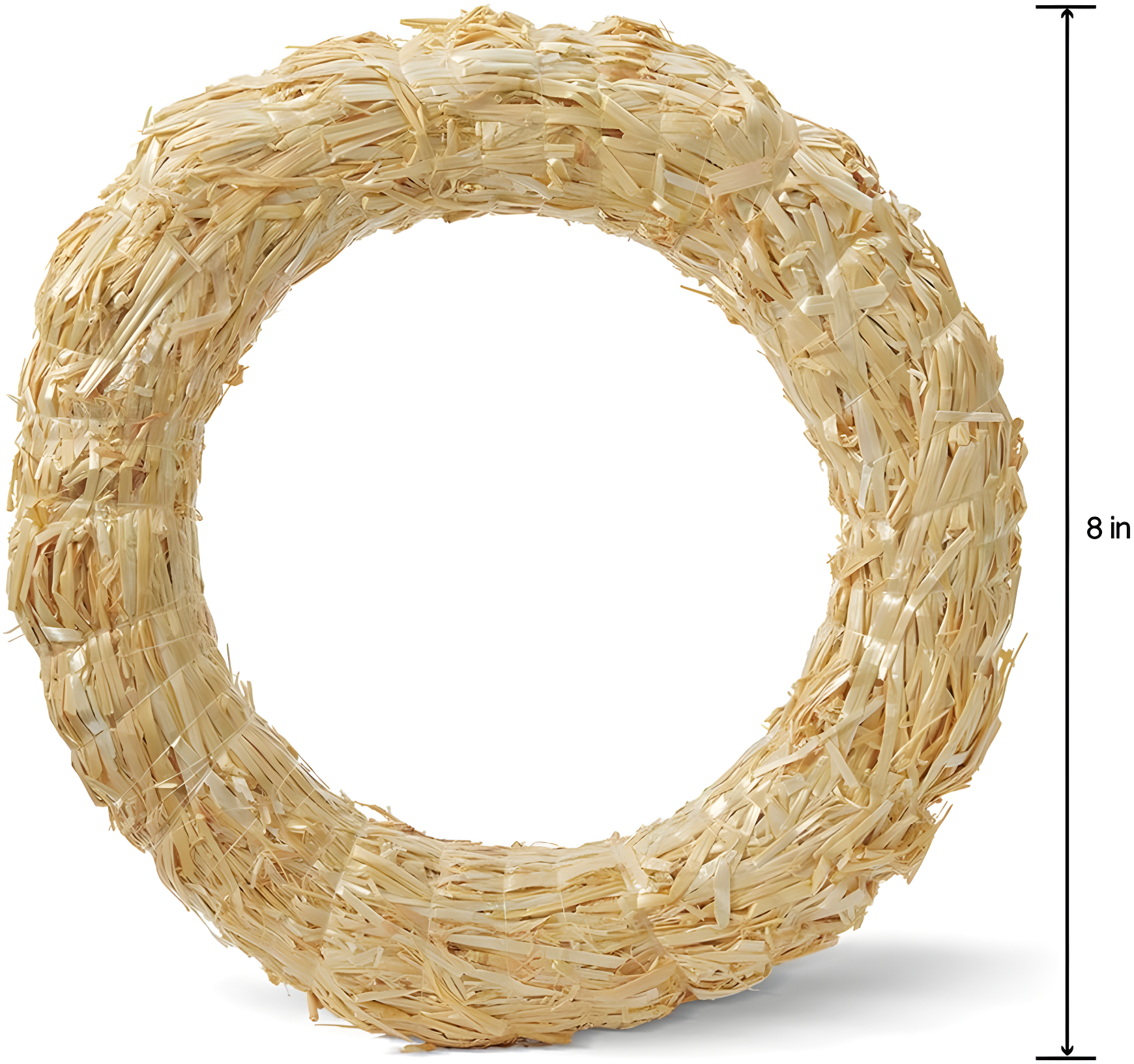 Natural Straw 18-Inch Outdoor Floral Wreath Form