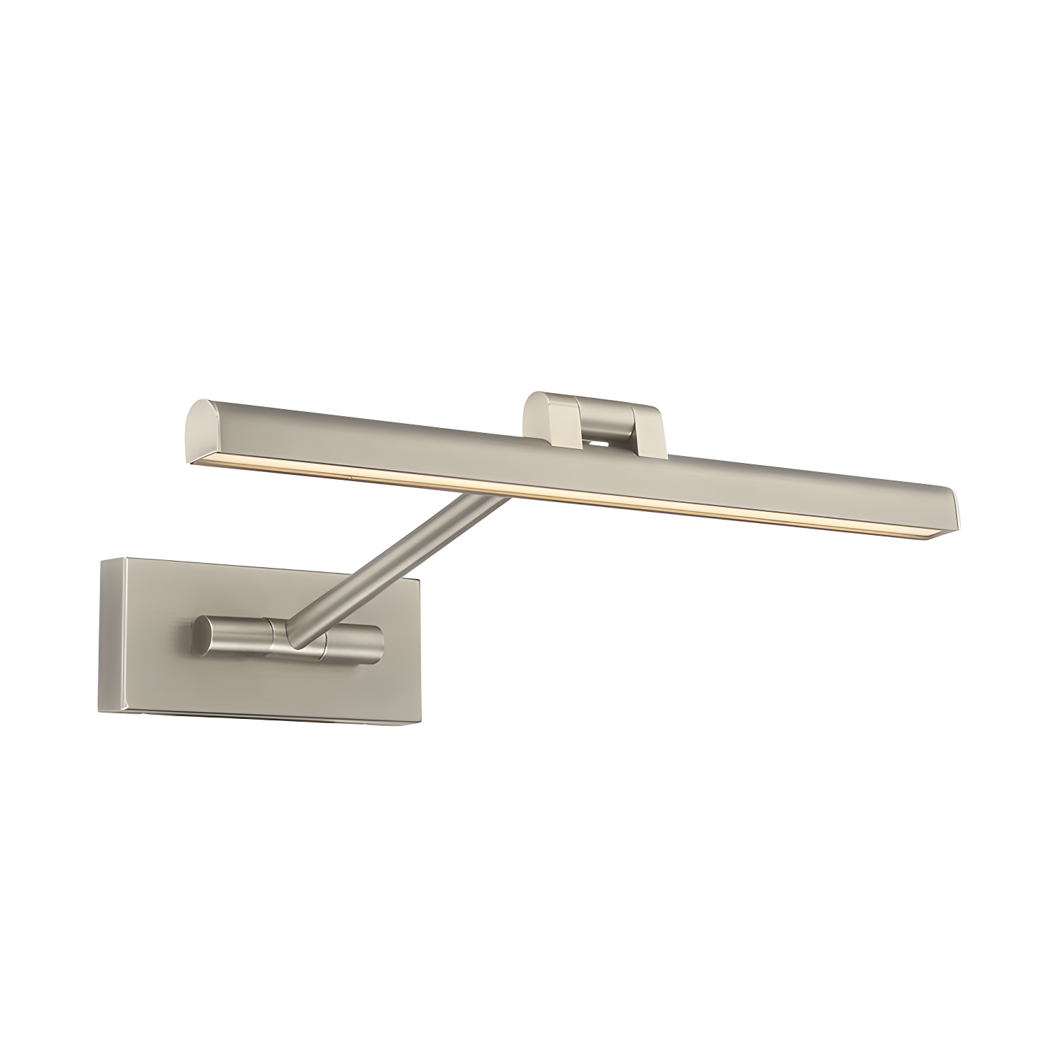 Brushed Nickel Adjustable LED Wall Picture Light