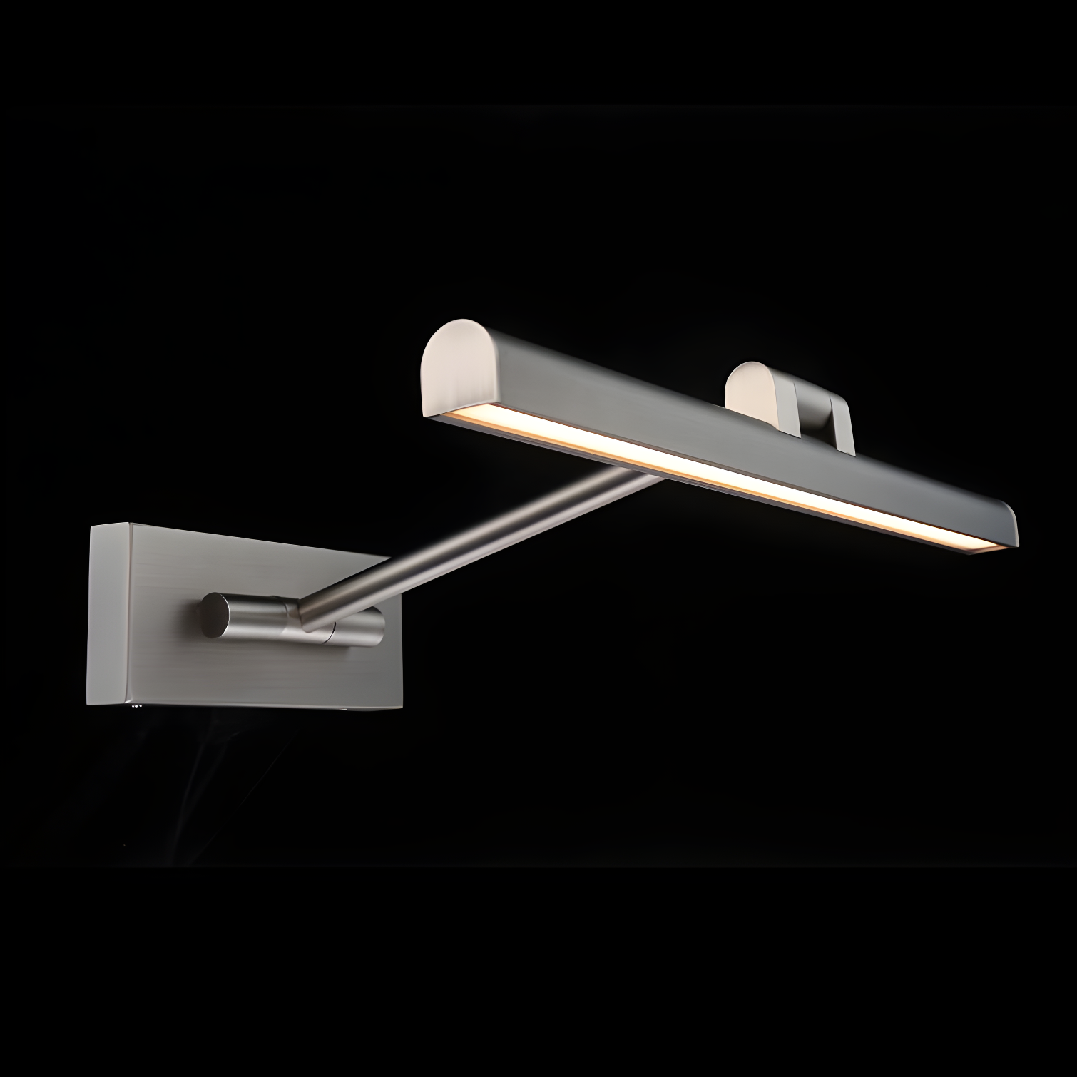 Brushed Nickel Adjustable LED Wall Picture Light