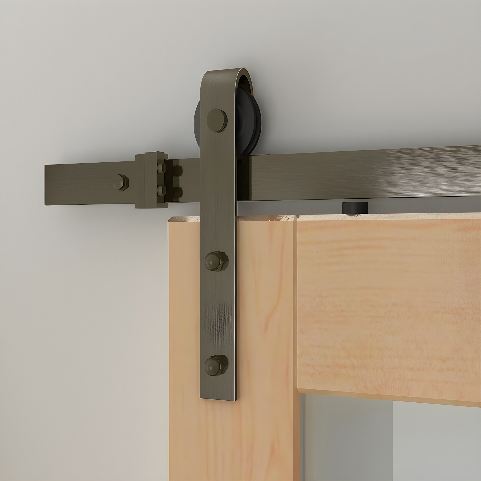 Soft Close Standard Single Barn Door Hardware Kit