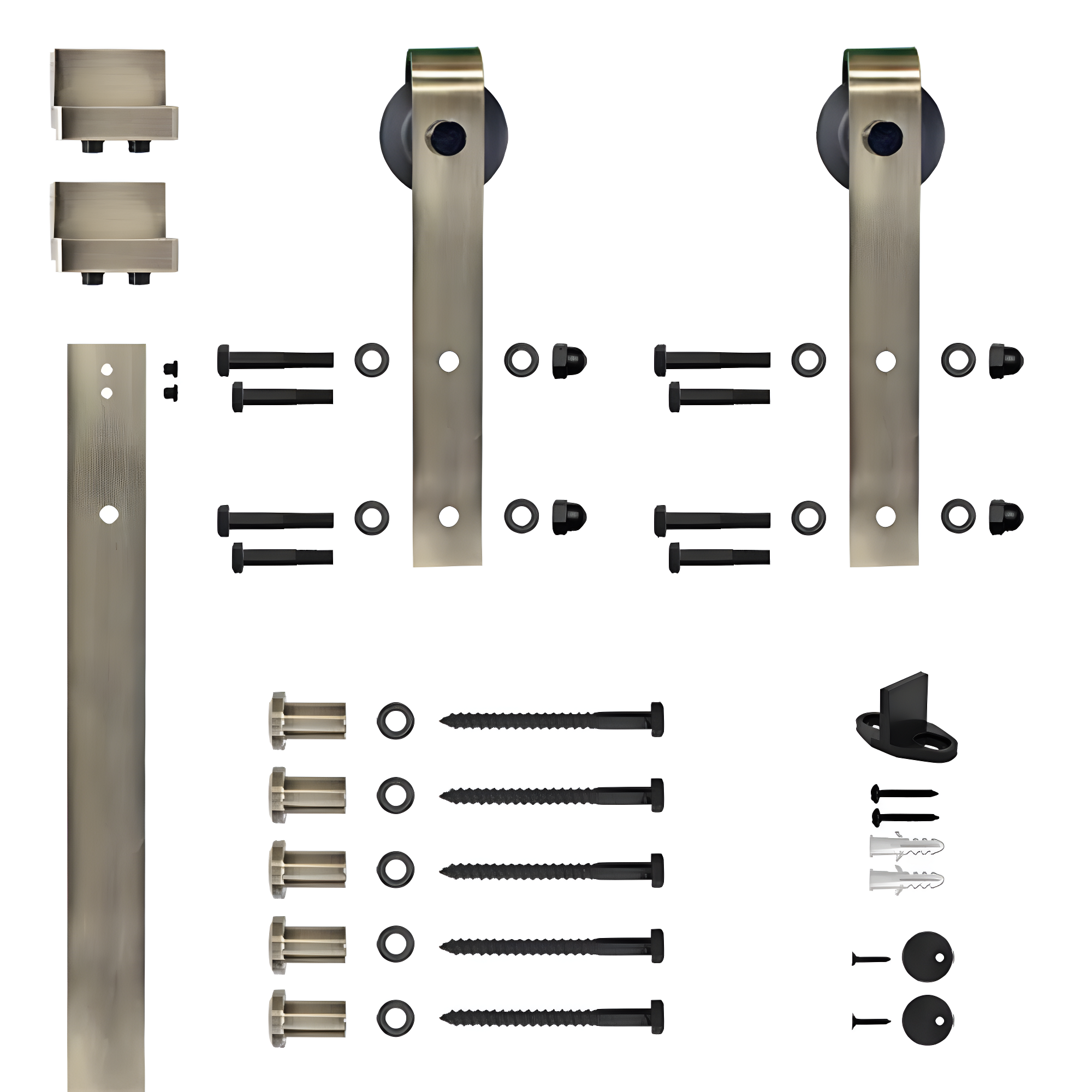 Soft Close Standard Single Barn Door Hardware Kit