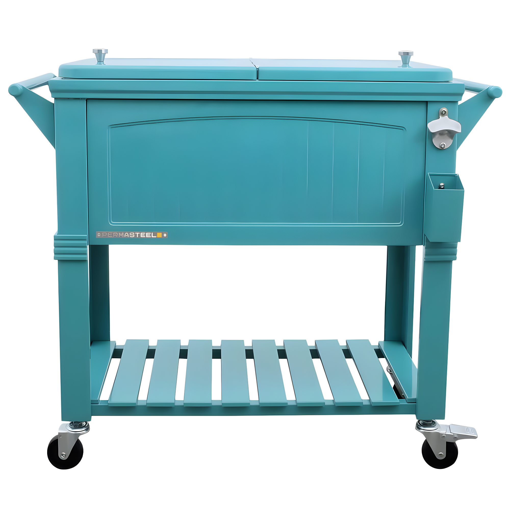 Permasteel 80 Qt. Furniture Style Rolling Patio Cooler