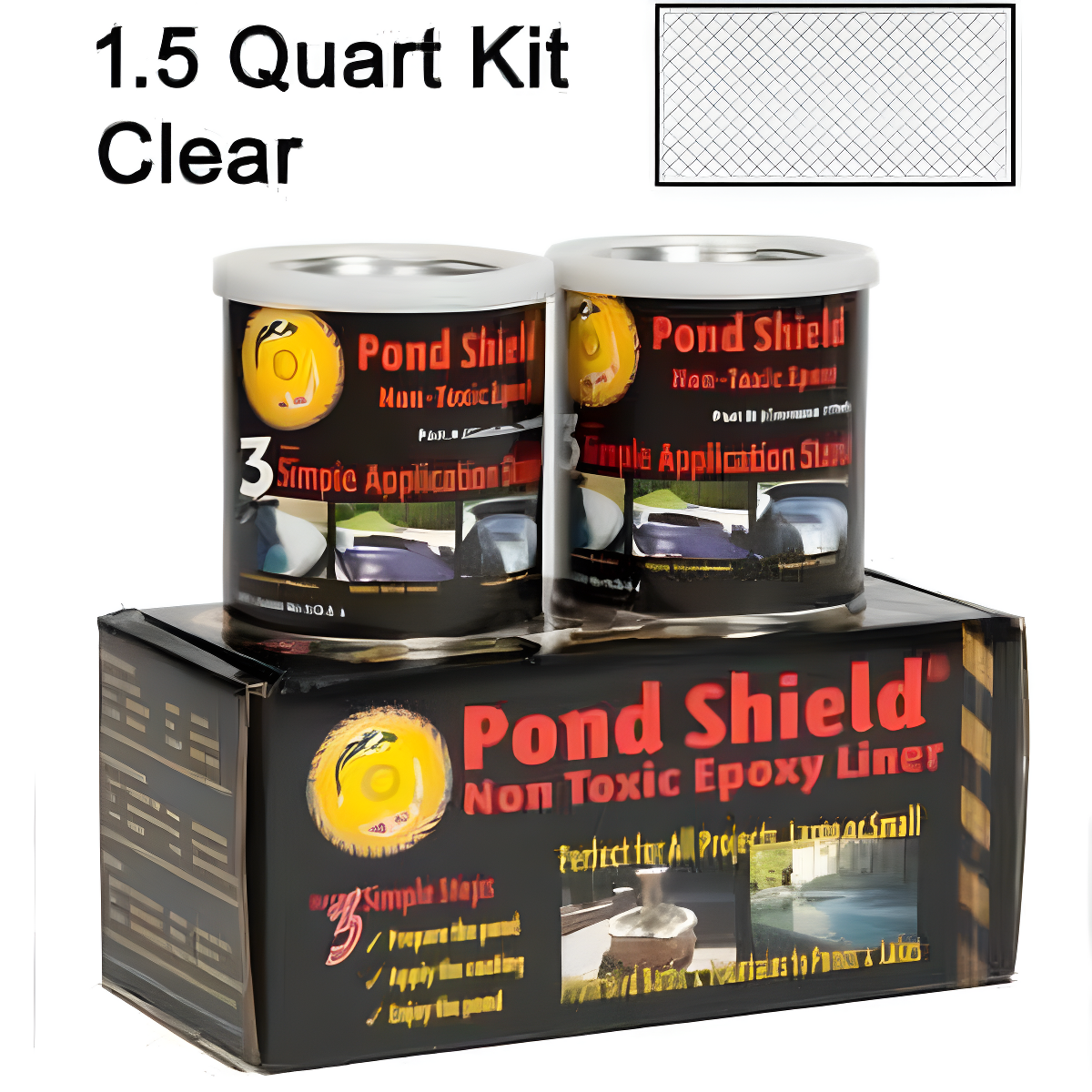 Fountain & Water Feature Restoration Paint Pond Shield Epoxy Pond Coating by Pond Armor Clear