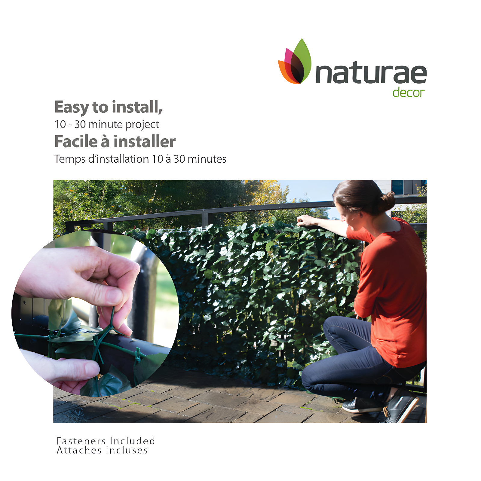 Naturae Decor 5 ft. H x 8 ft. W Nylon Privacy Screen