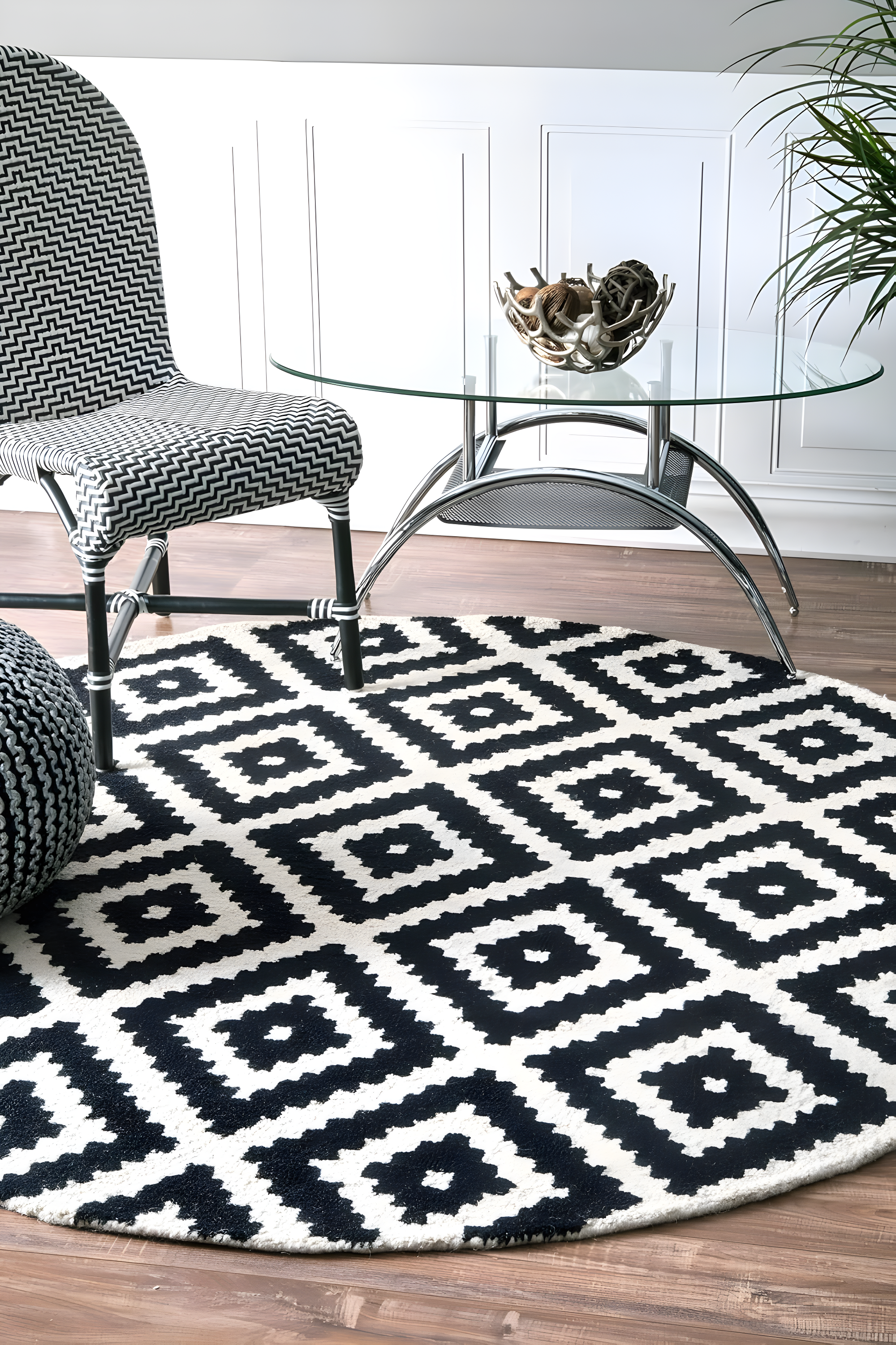 Kellee Contemporary Black 10 ft. x 14 ft. Area Rug