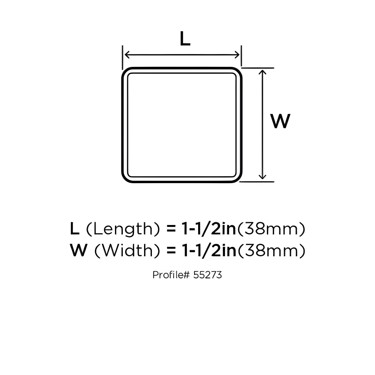 Amerock Blackrock 1-1/2 inch (38mm) Length Gunmetal Cabinet Knob