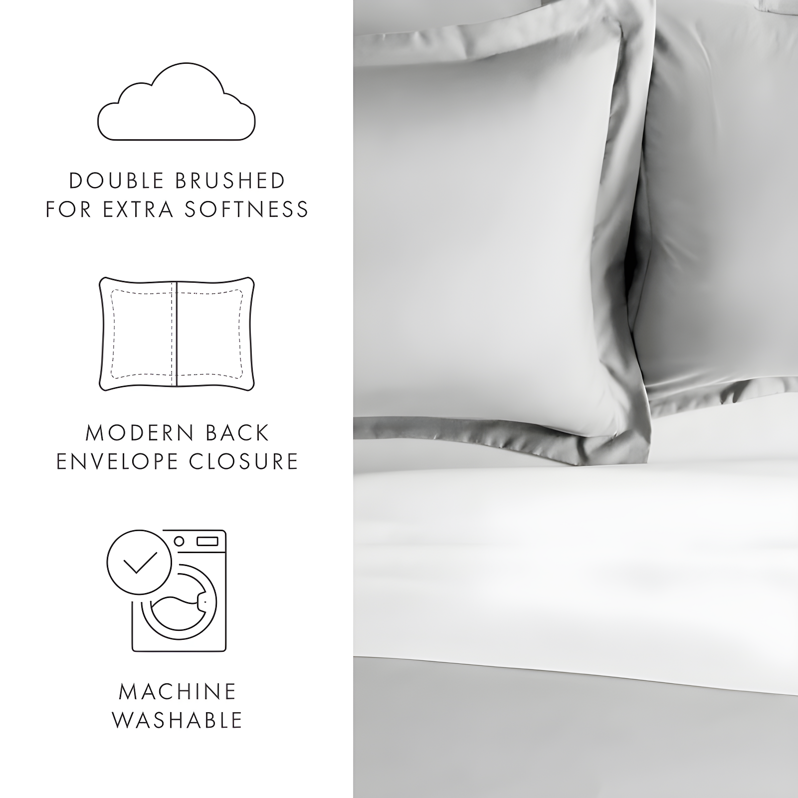 Becky Cameron Pillow Shams 2-Pack Microfiber Ultra Soft Bedding (Set of 2)