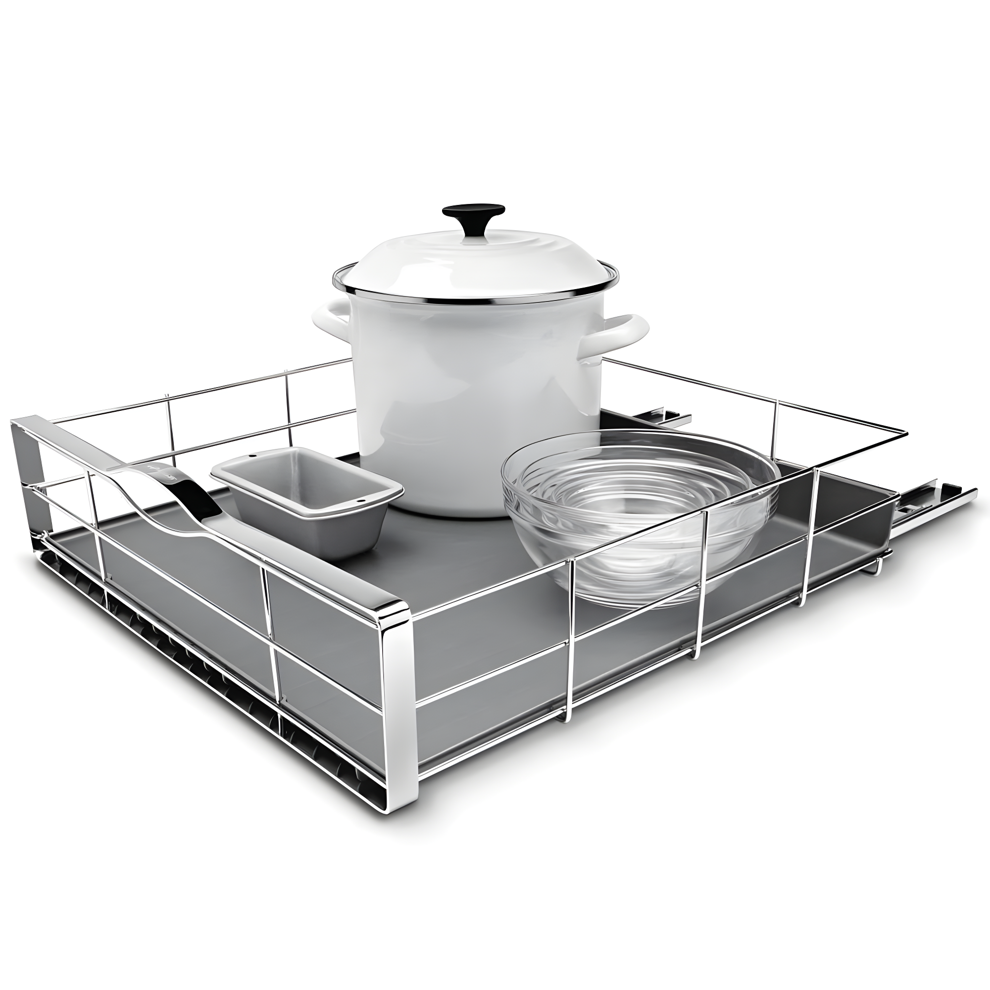 simplehuman Simplehuman Pull-Out Cabinet Organizer, Heavy-Gauge Steel Frame