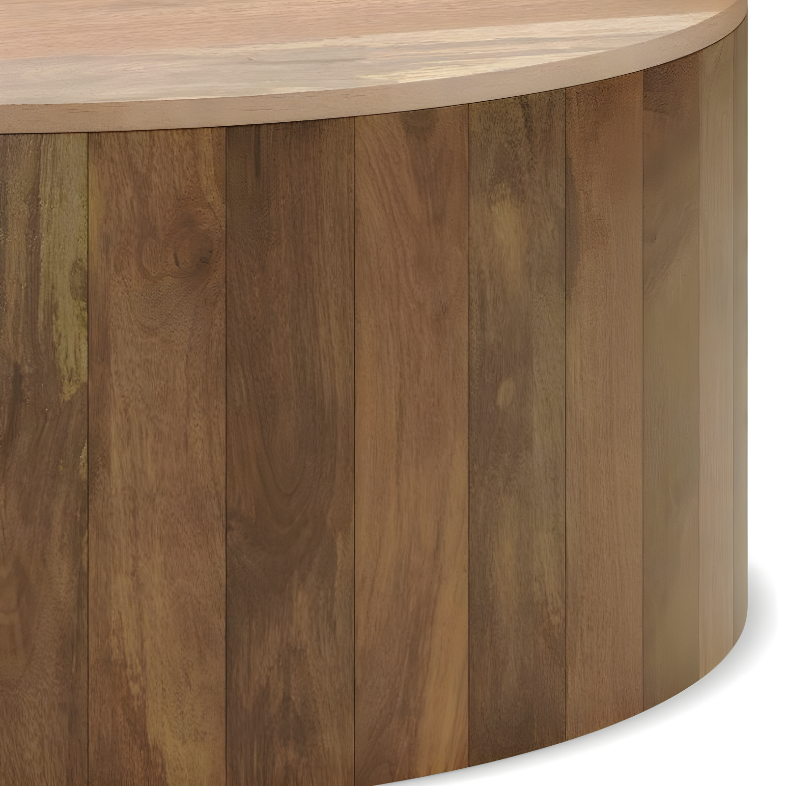 Vivenne Mango Wood Drum Coffee Table