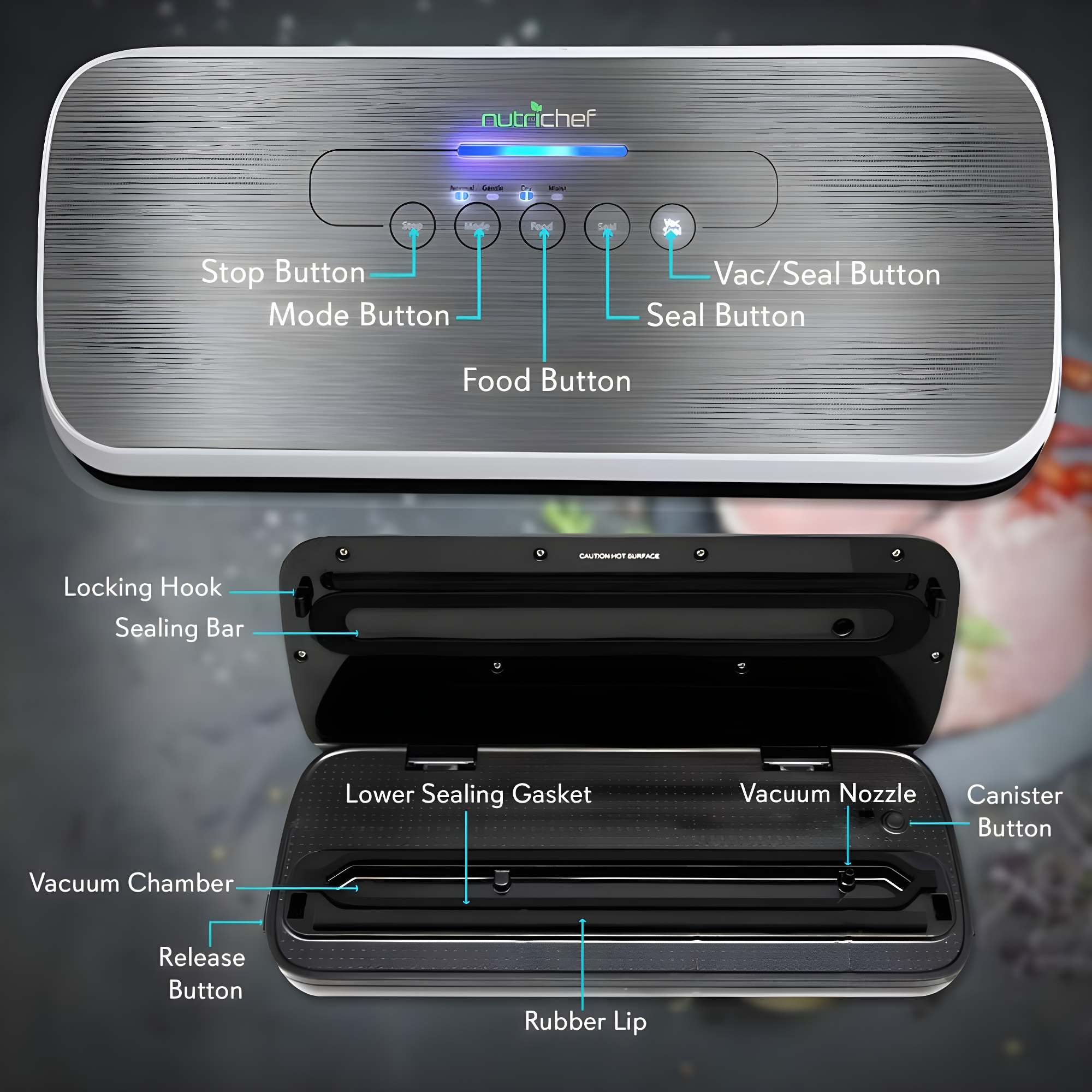 NutriChef Automatic Food Vacuum Sealer