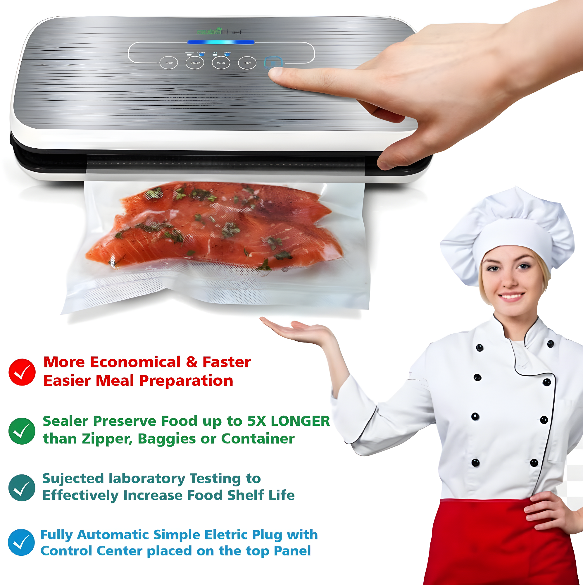 NutriChef Automatic Food Vacuum Sealer