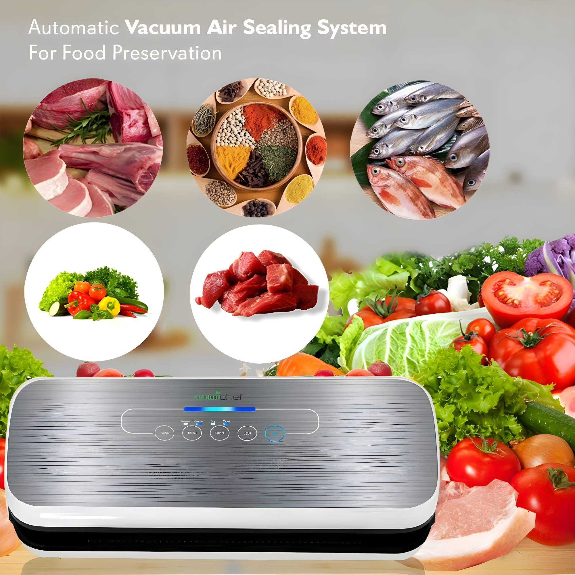 NutriChef Automatic Food Vacuum Sealer