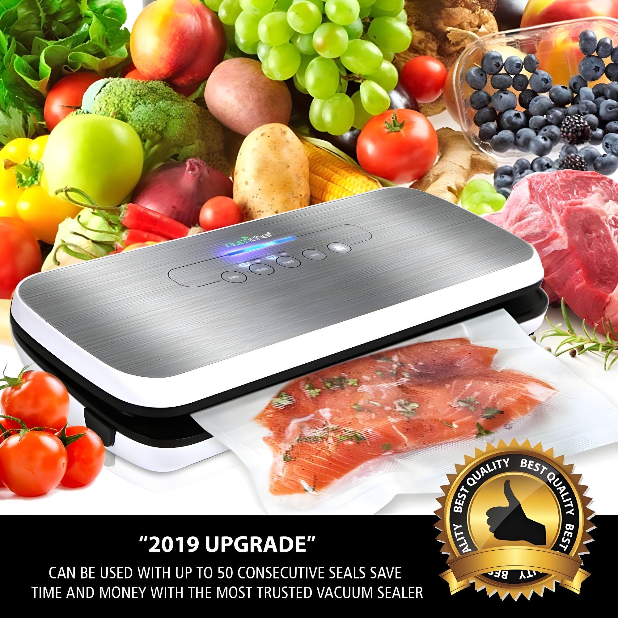 NutriChef Automatic Food Vacuum Sealer