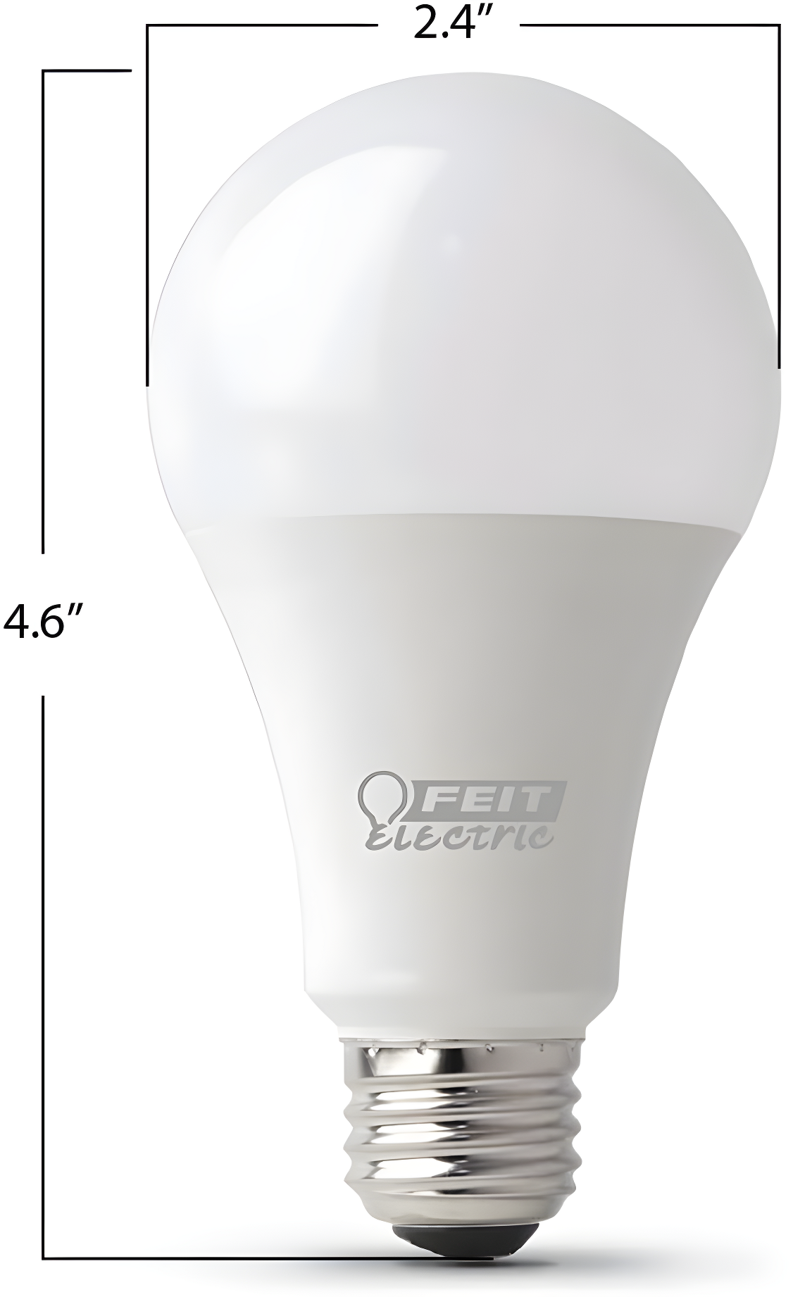 Feit Electric Enhance A19 E26 (Medium) LED Bulb Bright White 100 Watt Equivalence 2 pk