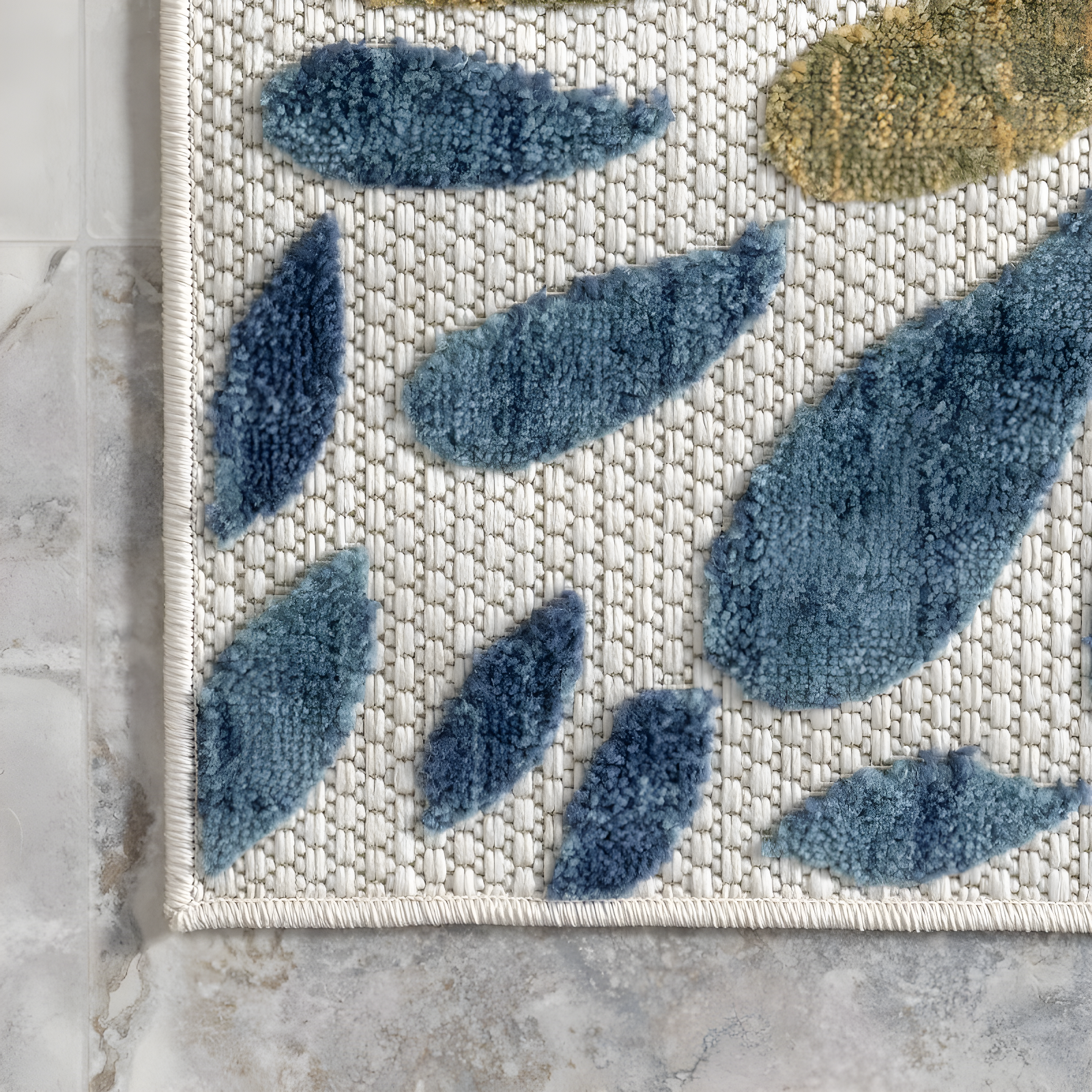 Nuloom Monique Floral & Paisley 7x9 Indoor/Outdoor Area Rug for Living Room Patio Deck Front Porch Kitchen, Teal/Ivory