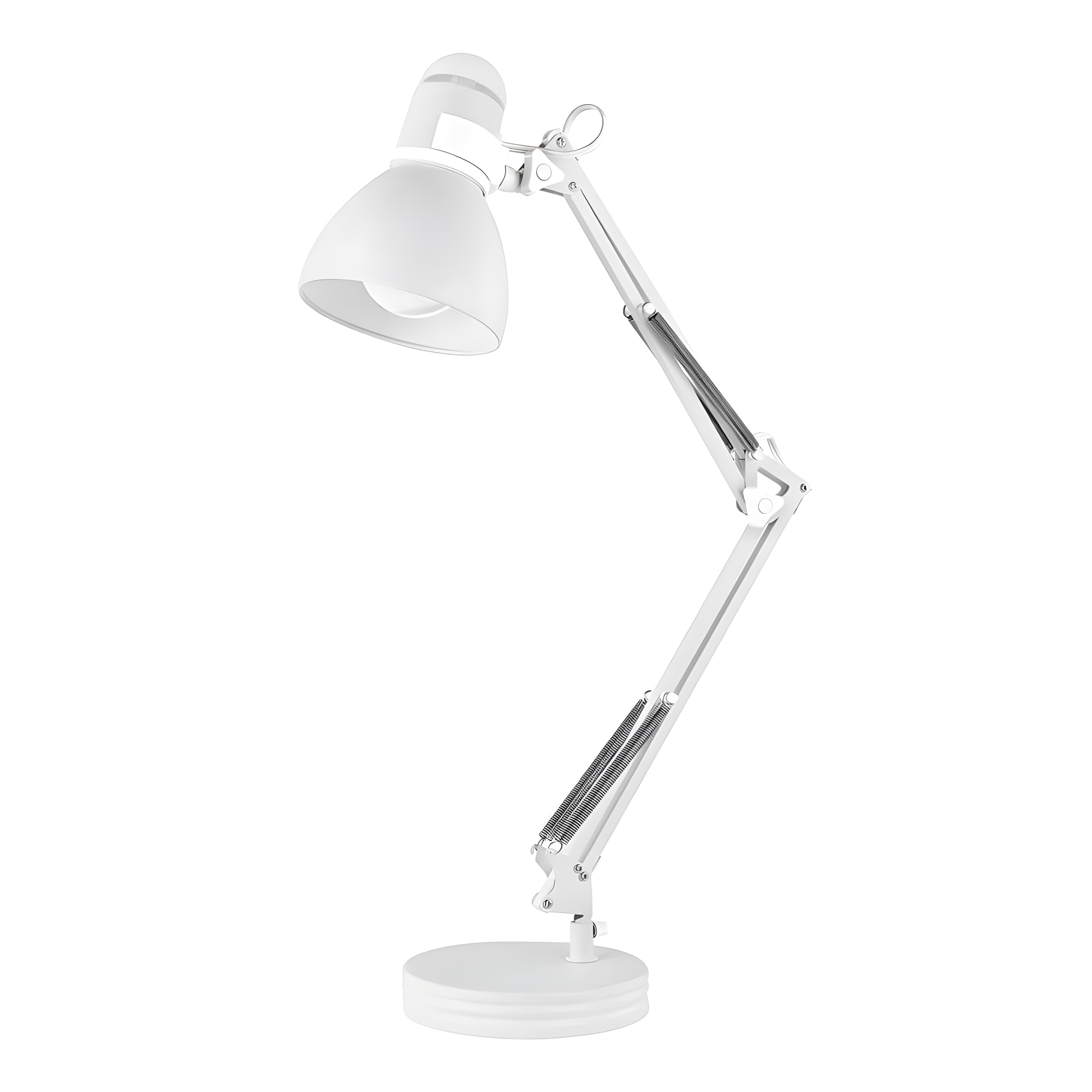 28" Architect Swing Arm Kids' Desk Lamp Matte White - Globe Electric: UL Listed, Metal Shade, 60W Max
