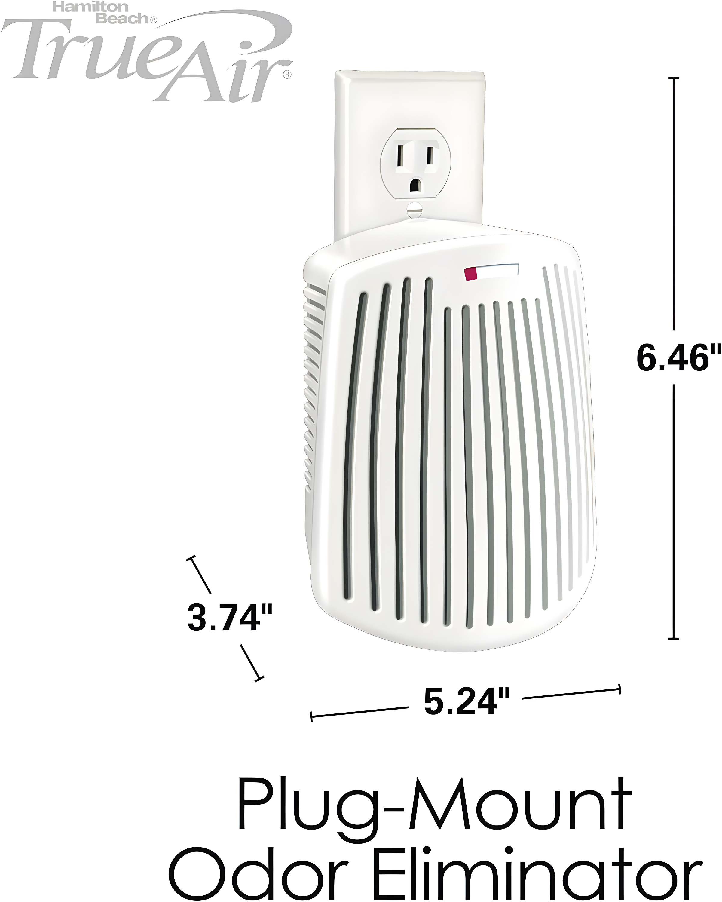 Hamilton Beach True Air Plug Mount Odor Eliminator 1.0 CT | Model# 04530GM