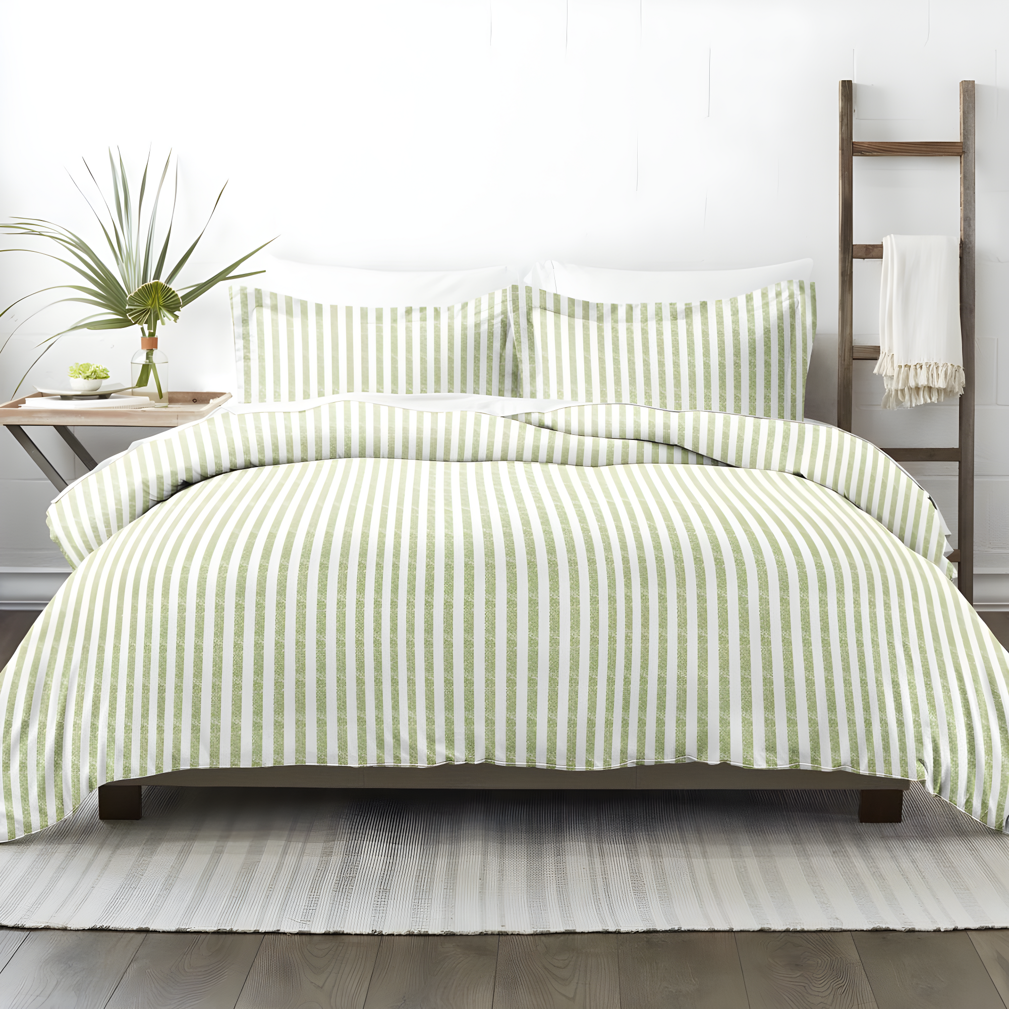 Becky Cameron 3 Piece Rugged Stripe Pattern Duvet Cover Set