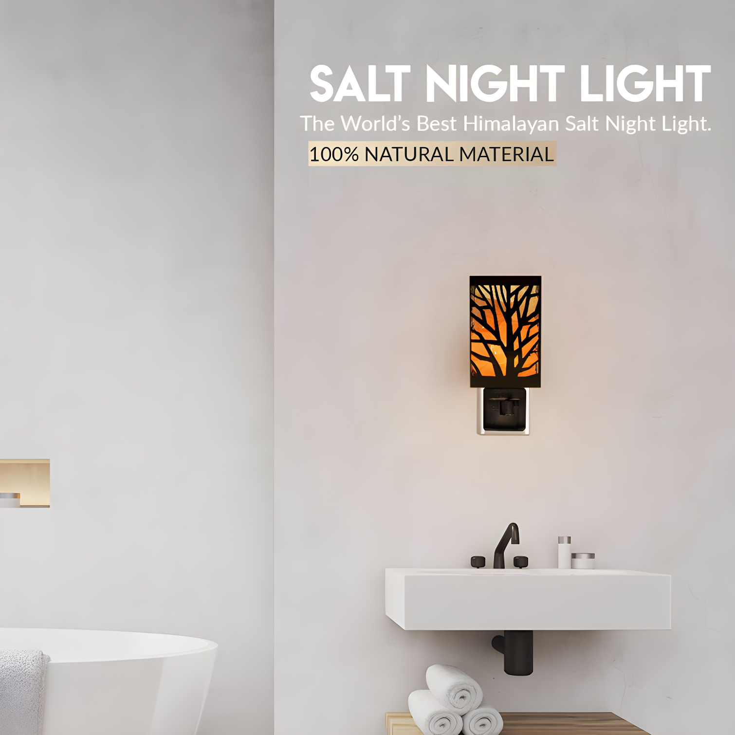 Himalayan Glow Natural Salt Tree 2-Light Night Light