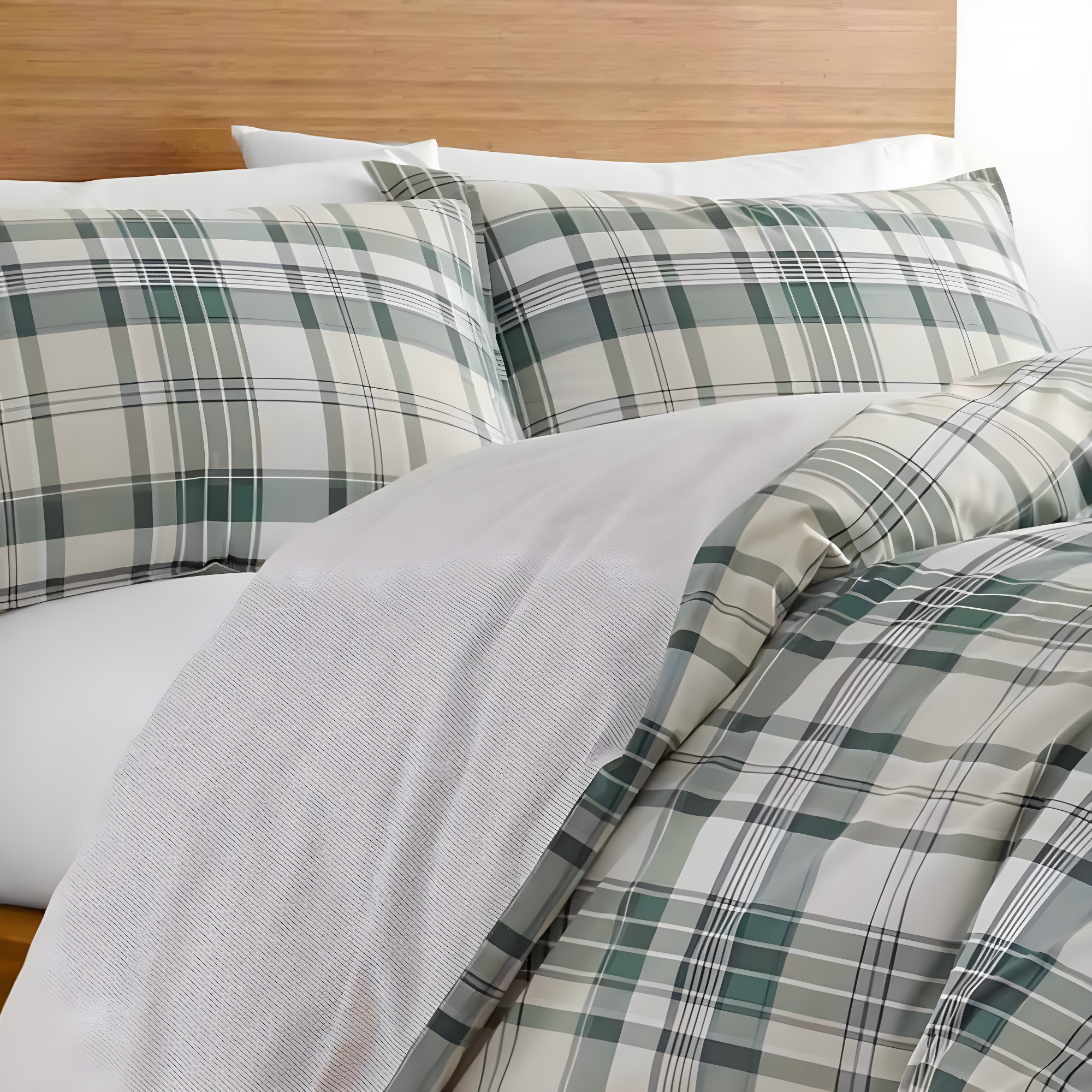 Eddie Bauer Eddie Bauer Timbers Green Cotton Reversible Bedding Set