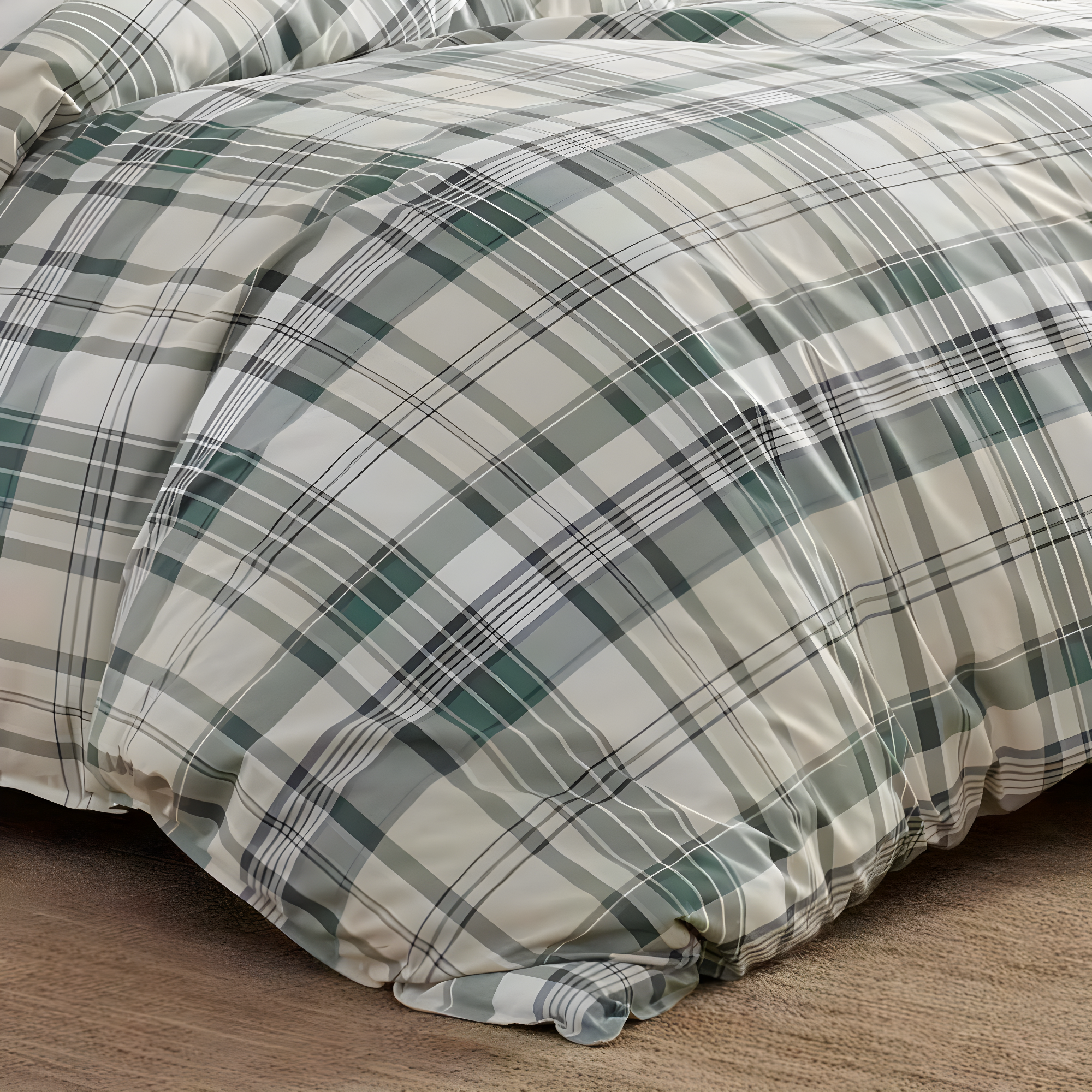 Eddie Bauer Eddie Bauer Timbers Green Cotton Reversible Bedding Set