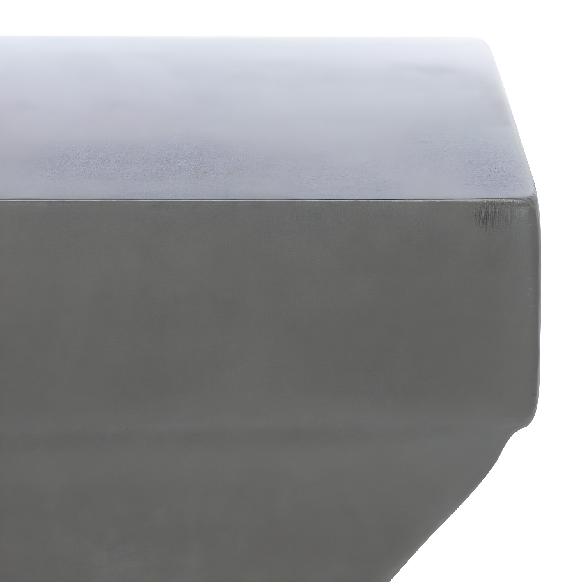 Curby Concrete Indoor/Outdoor Accent Stool - Dark Grey - Safavieh