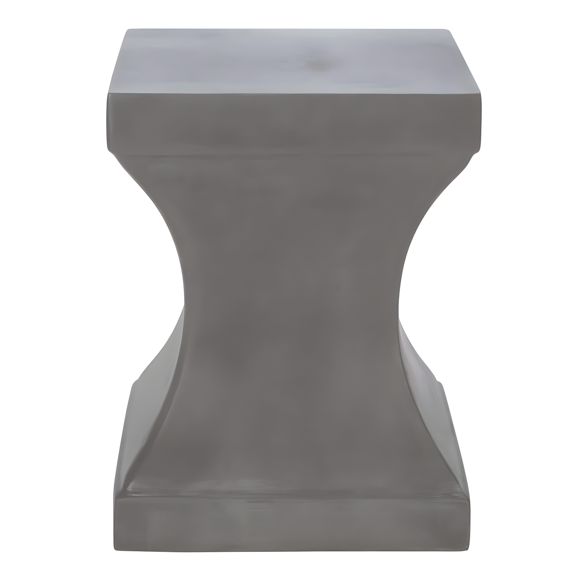 Curby Concrete Indoor/Outdoor Accent Stool - Dark Grey - Safavieh