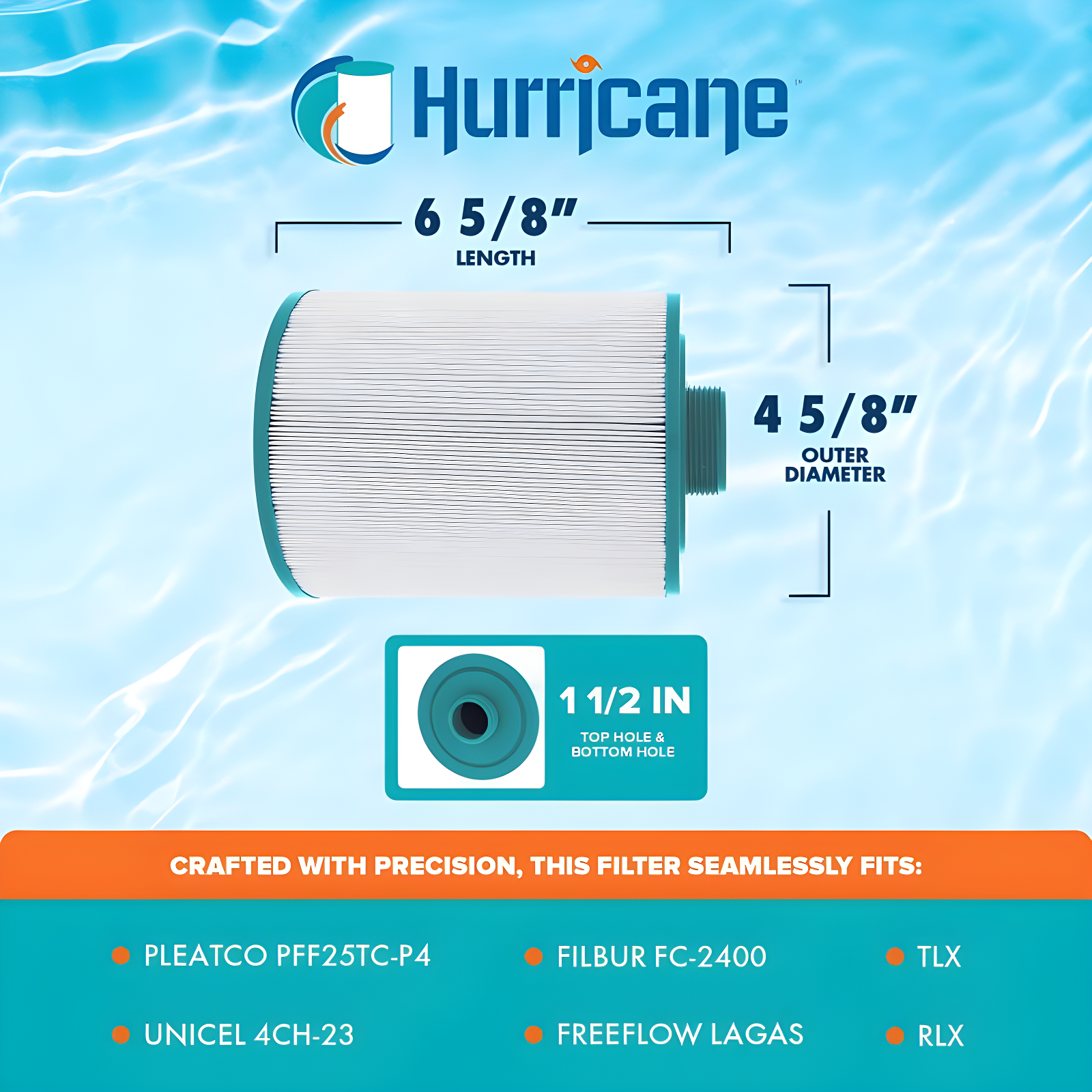 Hurricane Advanced Spa Filter Cartridge (Set of 2)