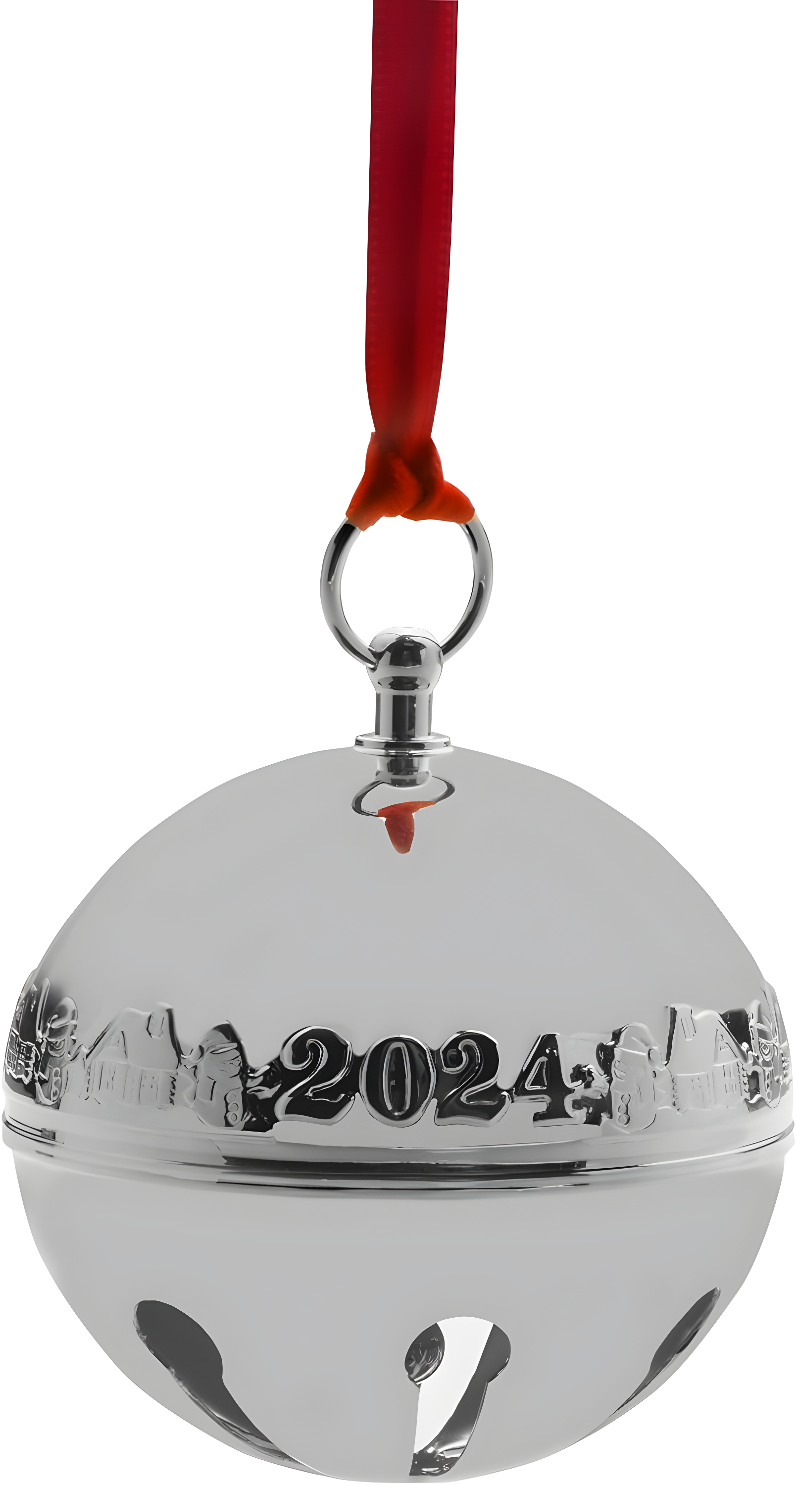 Wallace Annual Silver Plated 2024 Sleigh Bell Ornament 54th. Anniversary Edition