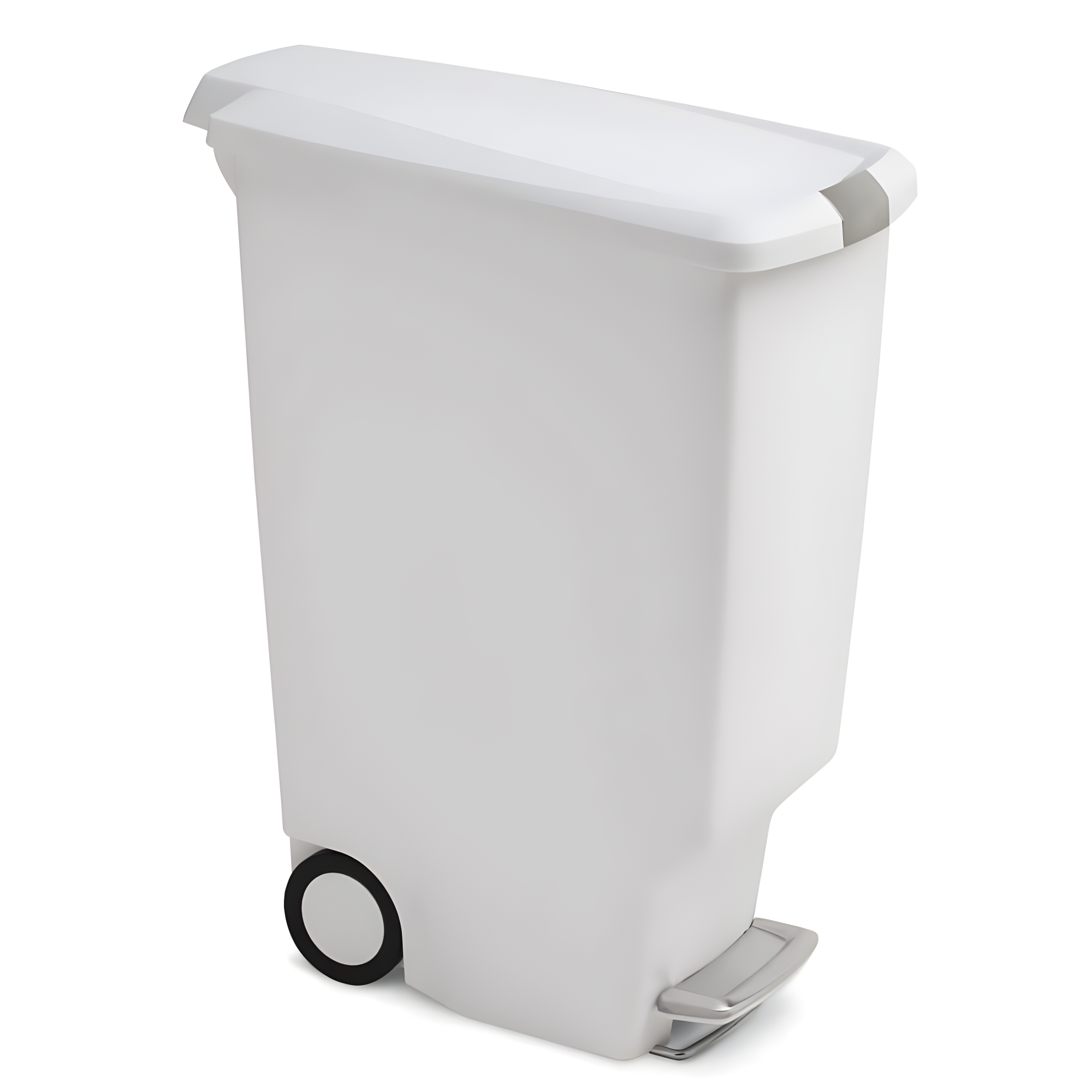 simplehuman 40 Liter / 10.6 Gallon Slim Kitchen Step Trash Can with Secure Slide Lock, Plastic