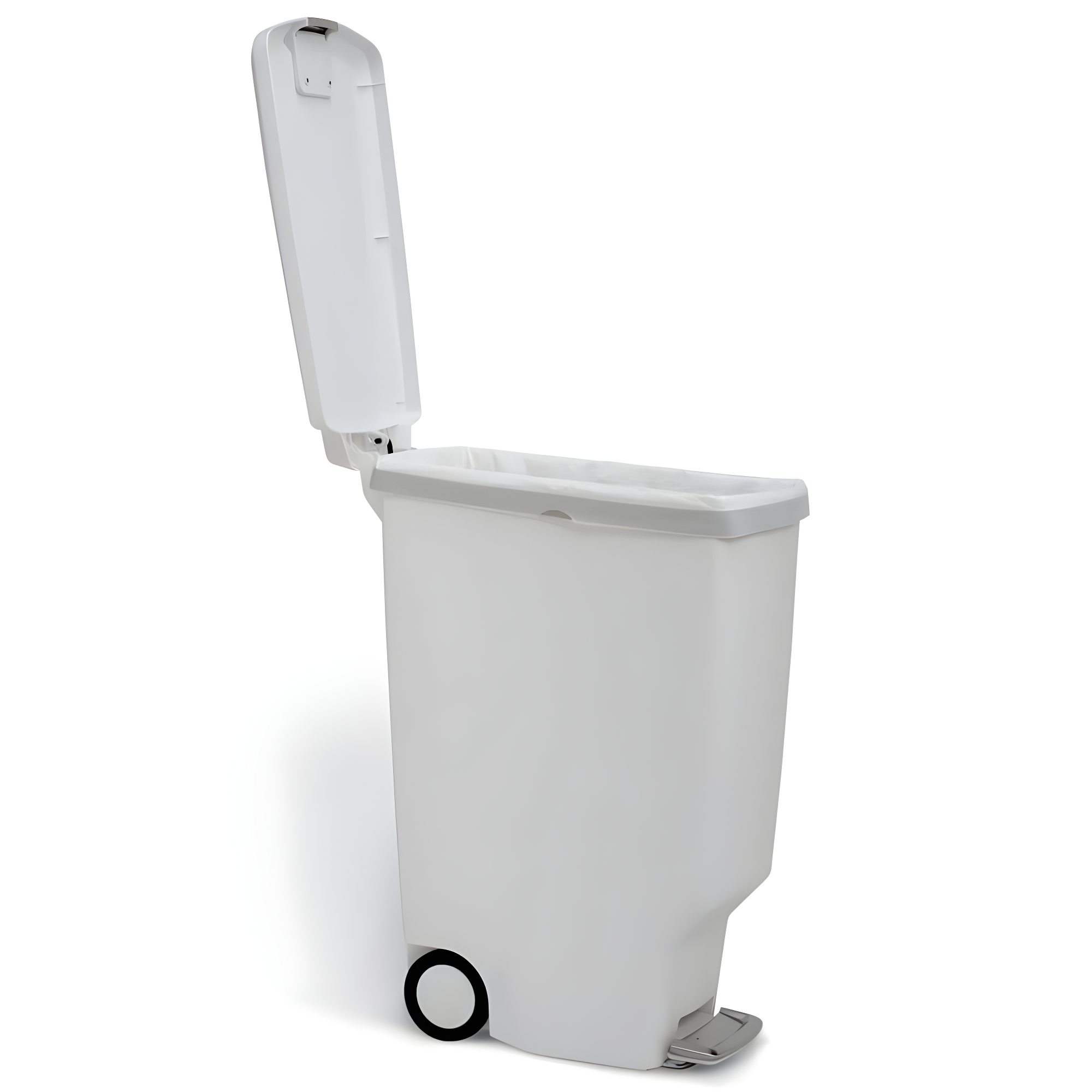 simplehuman 40 Liter / 10.6 Gallon Slim Kitchen Step Trash Can with Secure Slide Lock, Plastic